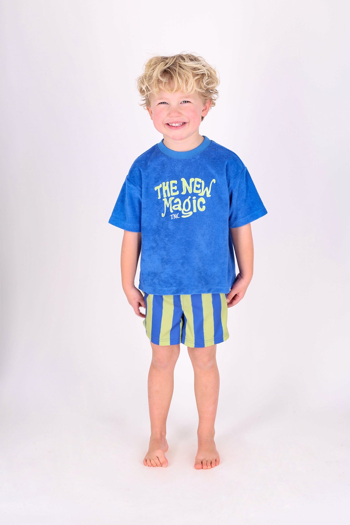 The New Chapter Vic zwembroek blauw groen Magic