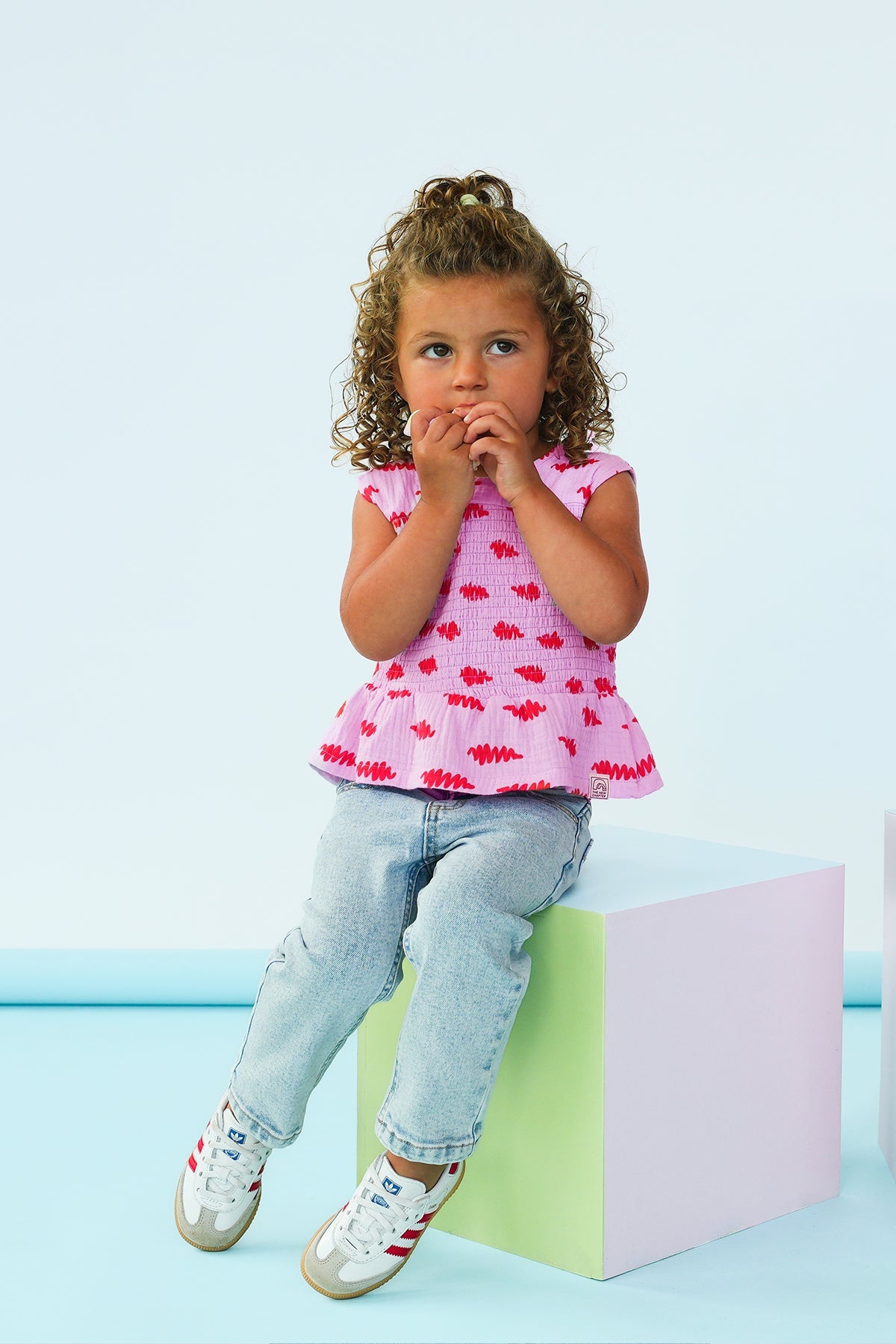 The New Chapter Melle top roze Giant steps