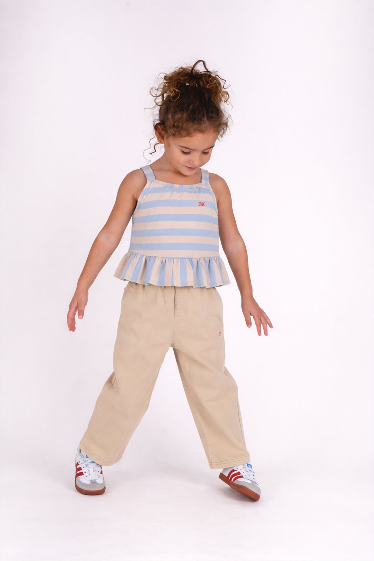 The New Chapter Julia top blauw Solshine