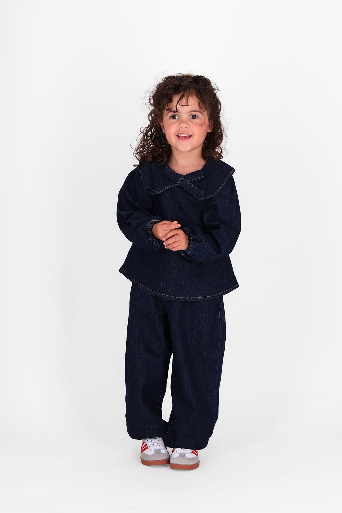 The New Chapter Stije denim pants donkerblauw bold colors