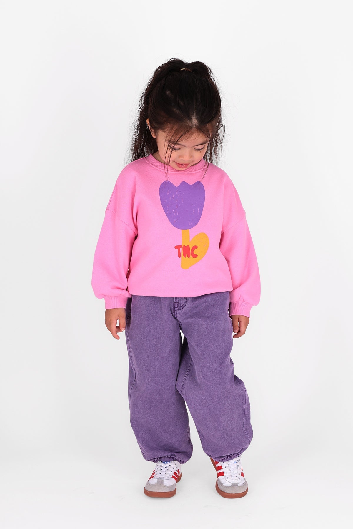 The New Chapter Stije denim pants paars bold colors