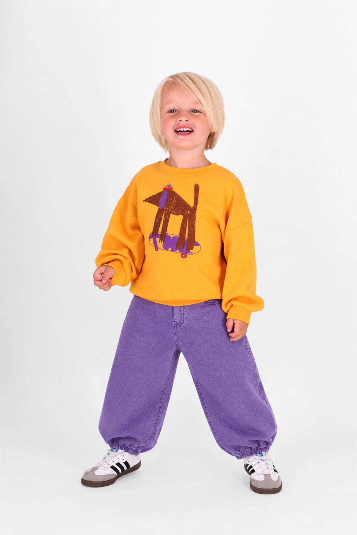 The New Chapter Stije denim pants paars bold colors