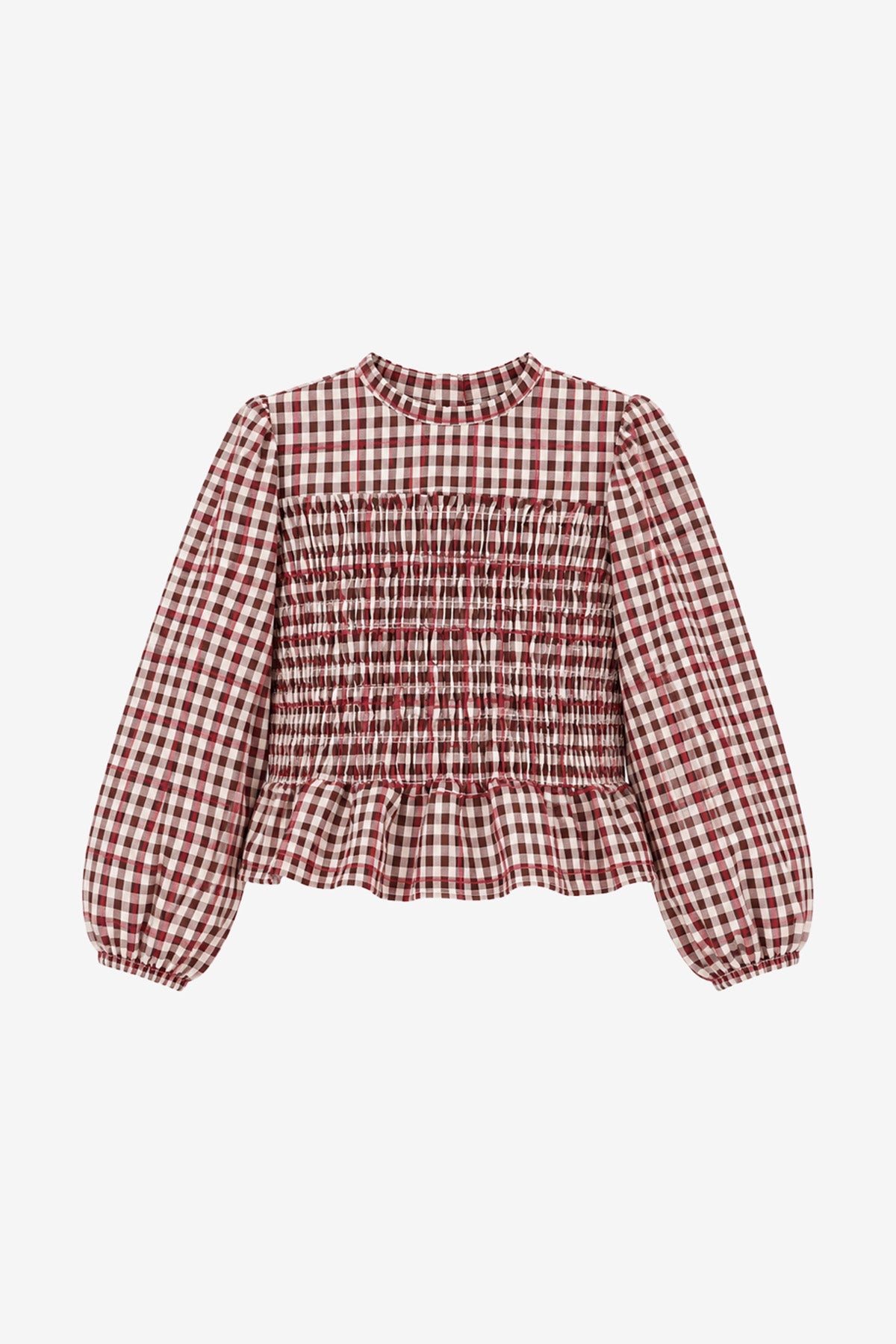 The New Chapter Izzy blouse bordeaux bold colors