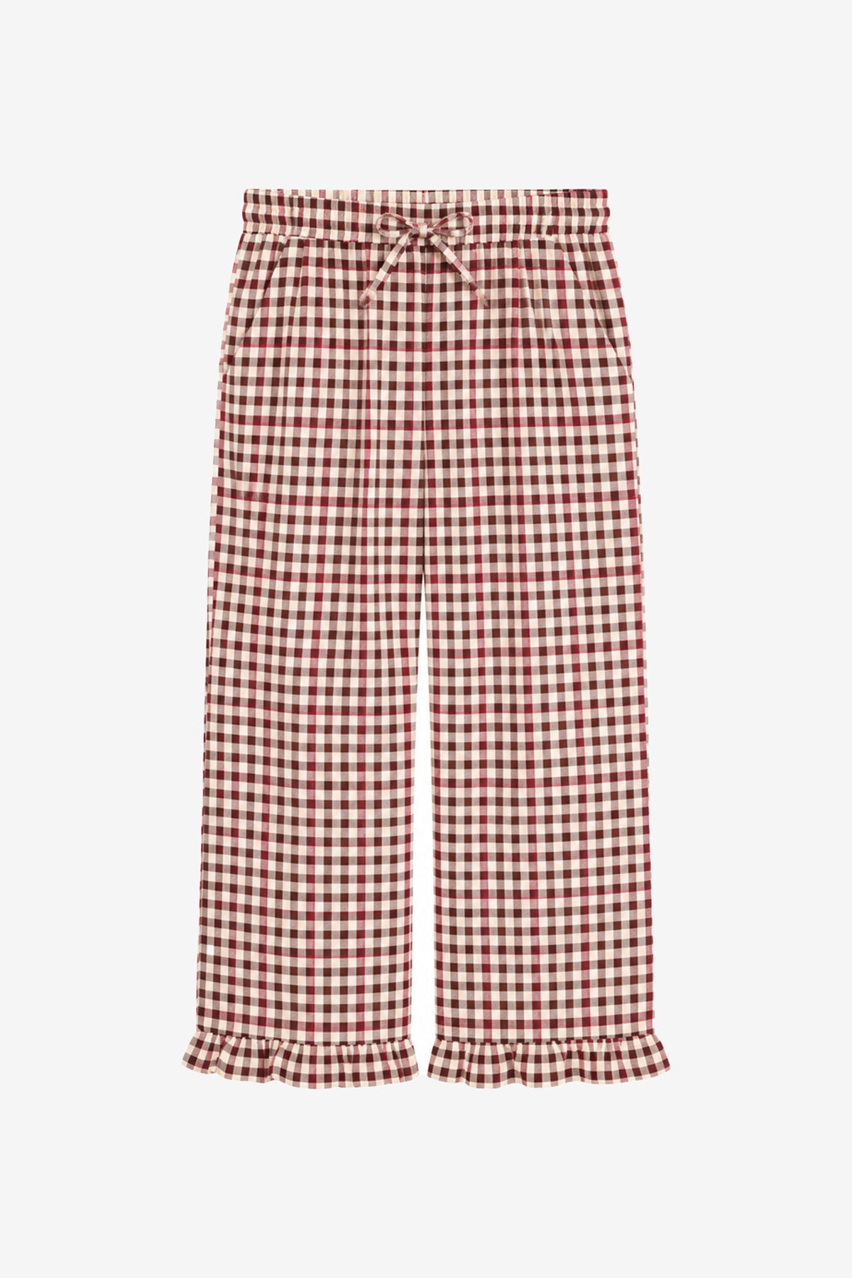 The New Chapter Tate trousers bordeaux bold colors