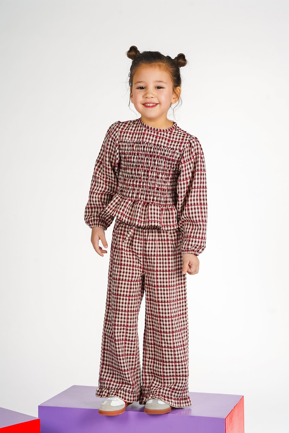 The New Chapter Tate trousers bordeaux bold colors