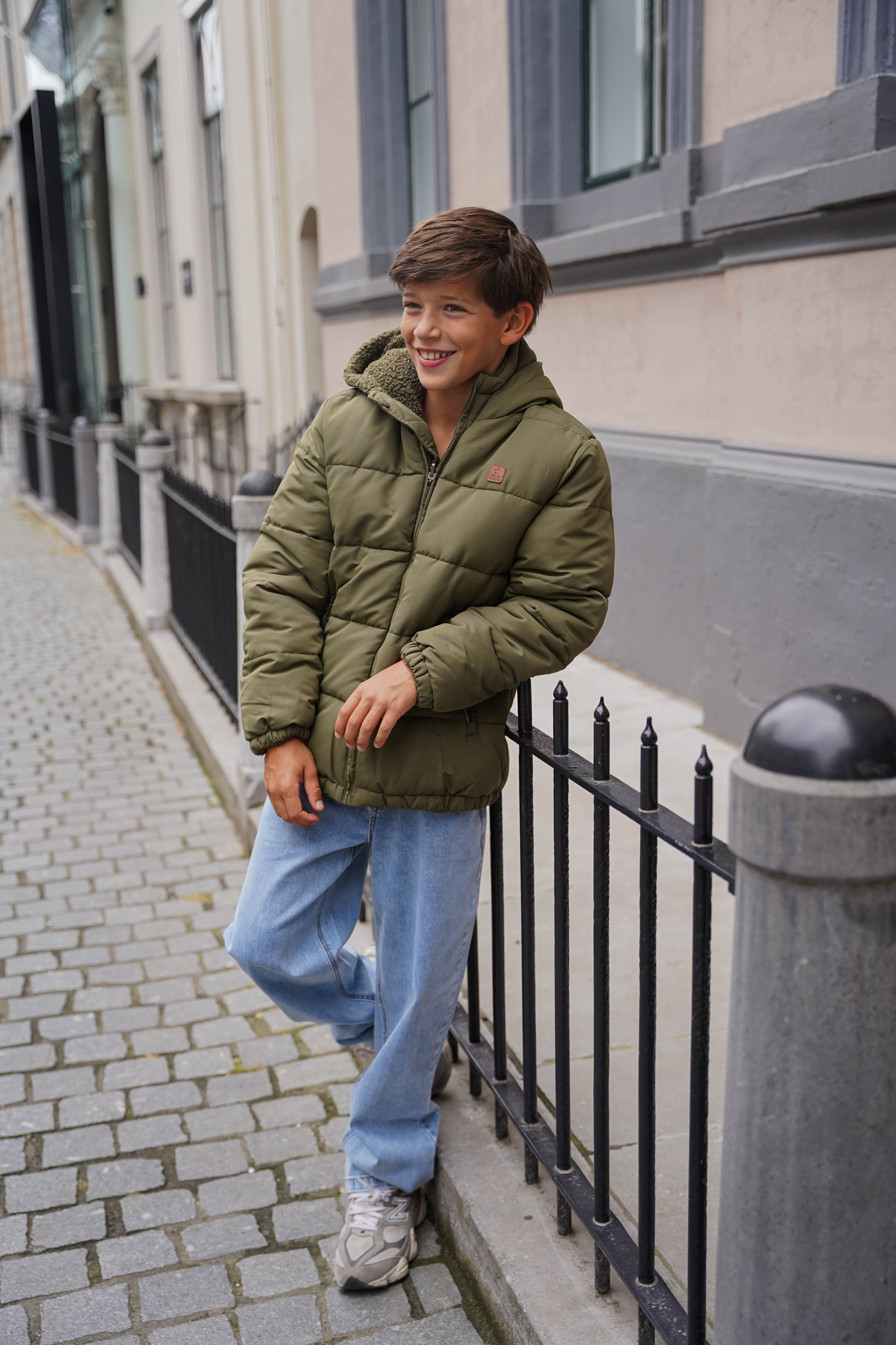 LikeFlo Albon Reversible Jacket Donkergroen
