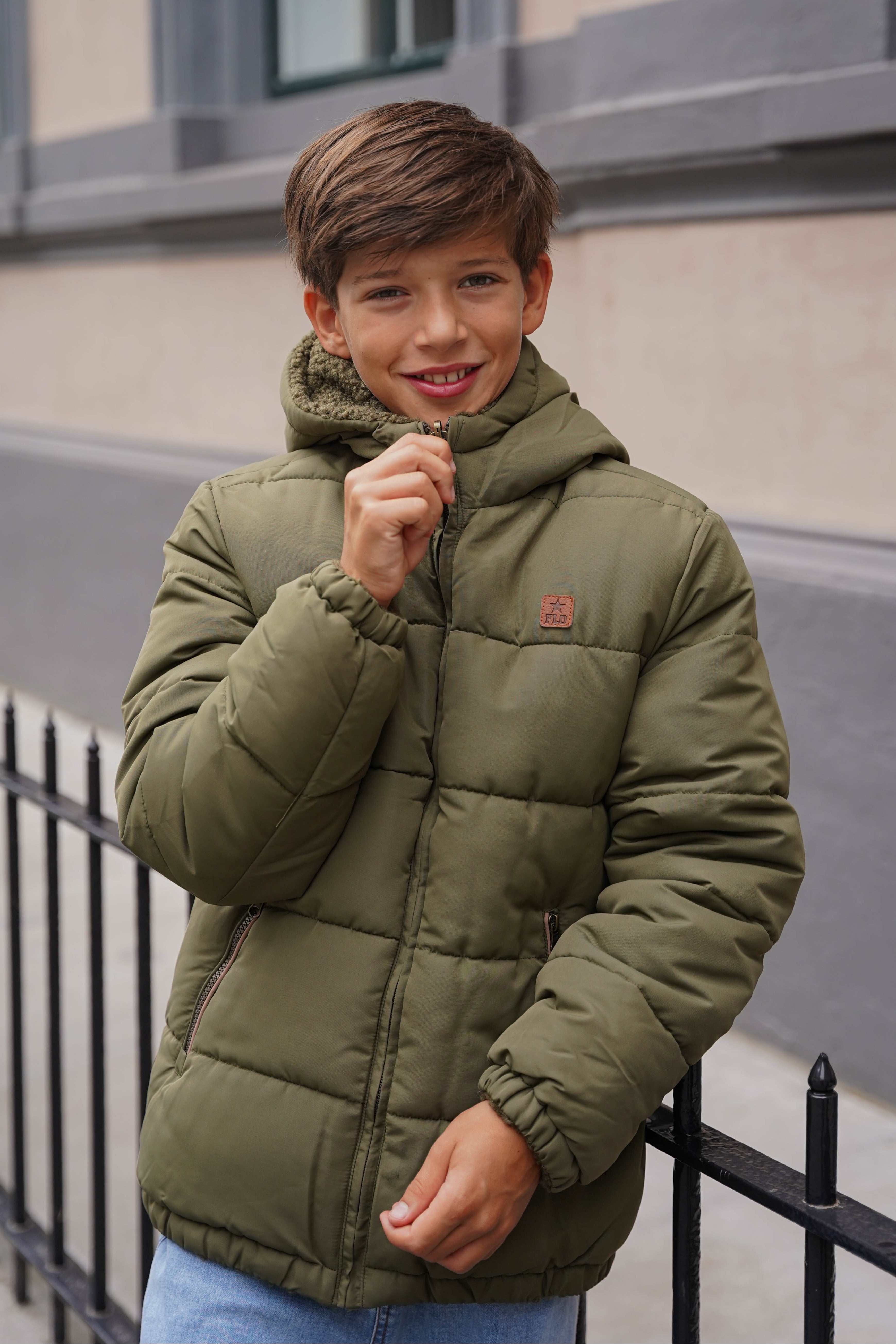 LikeFlo Albon Reversible Jacket Donkergroen