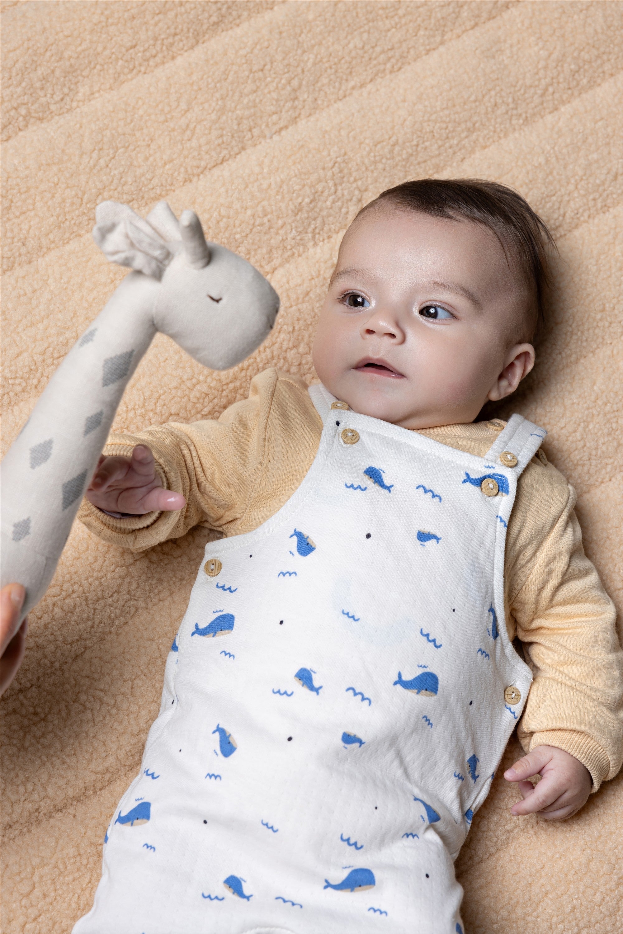 Petite Maison Silas Salopet Jersey Walvisprint Blauw