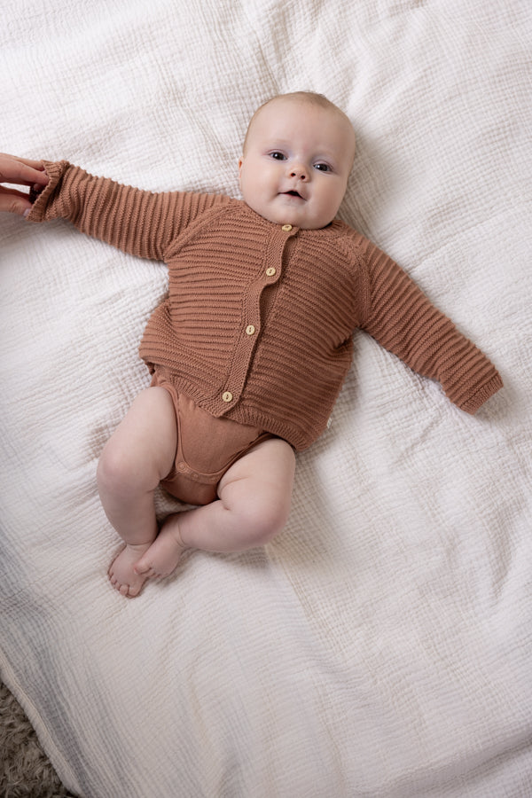 Petite Maison Kiki Gebreid Vest Bruin