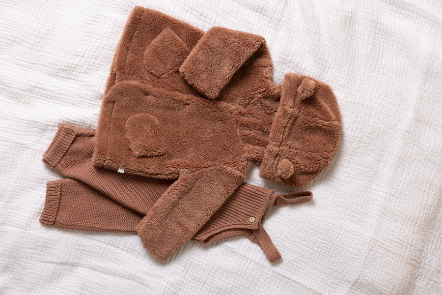 Petite Maison Keddy Teddy Jasje met Capuchon Bruin