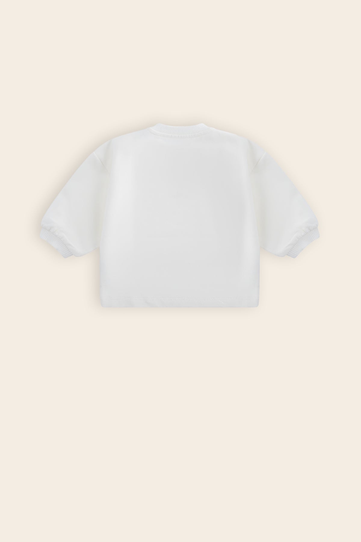 Petite Maison Ker Roomy Sweater met Amour print Wit