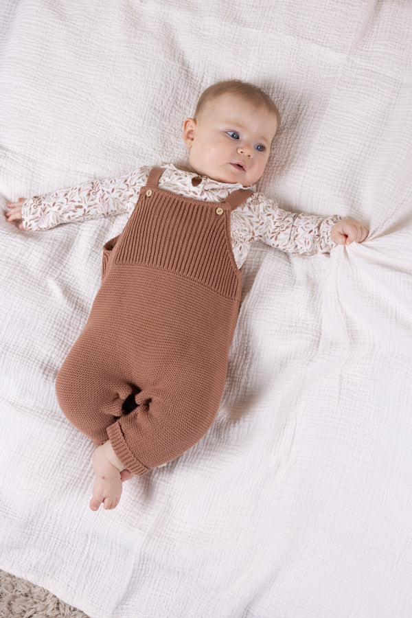 Petite Maison Kaya Tshirt met Ruffle detail Leaves AOP