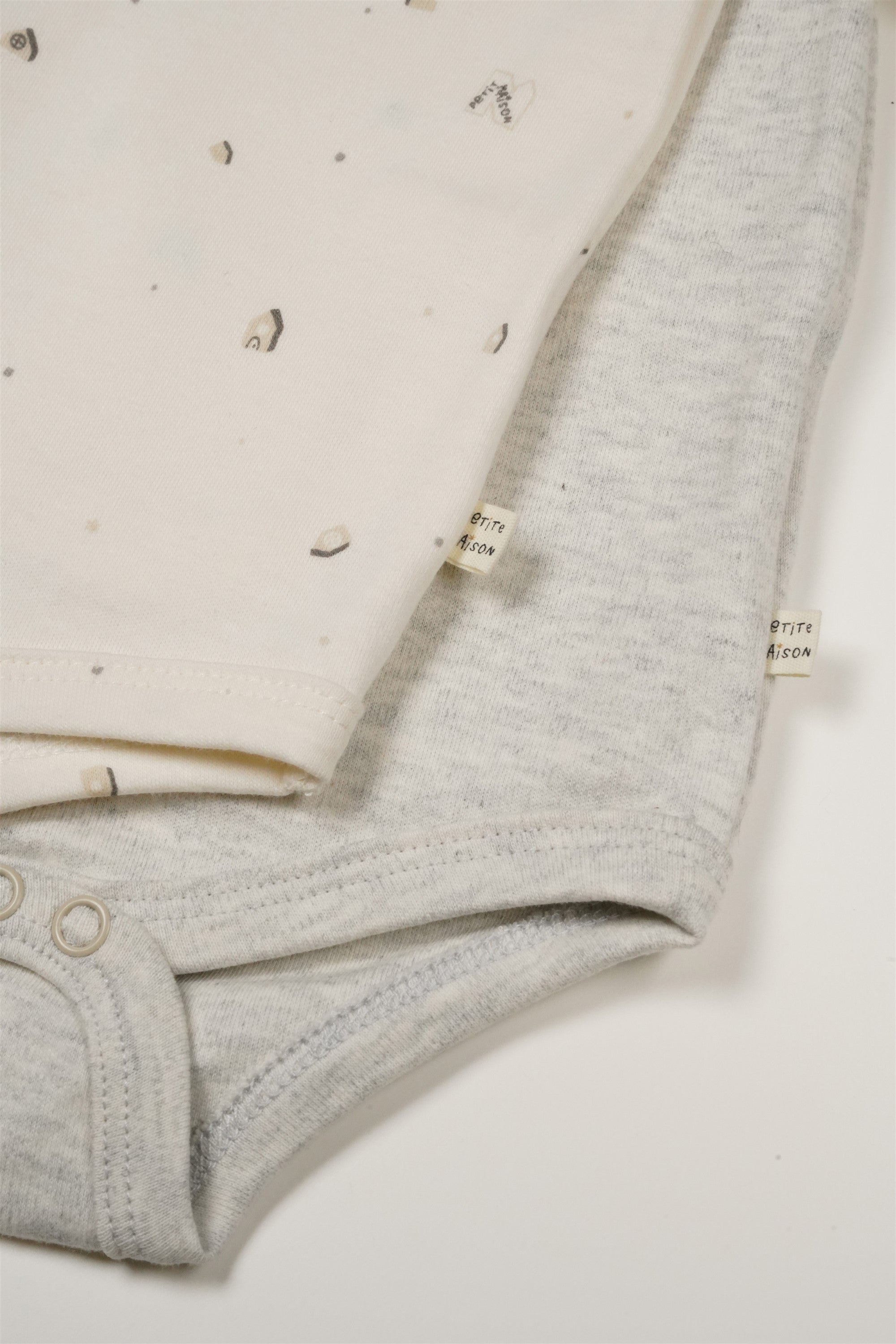 Baby 2-pak Romper Grijs