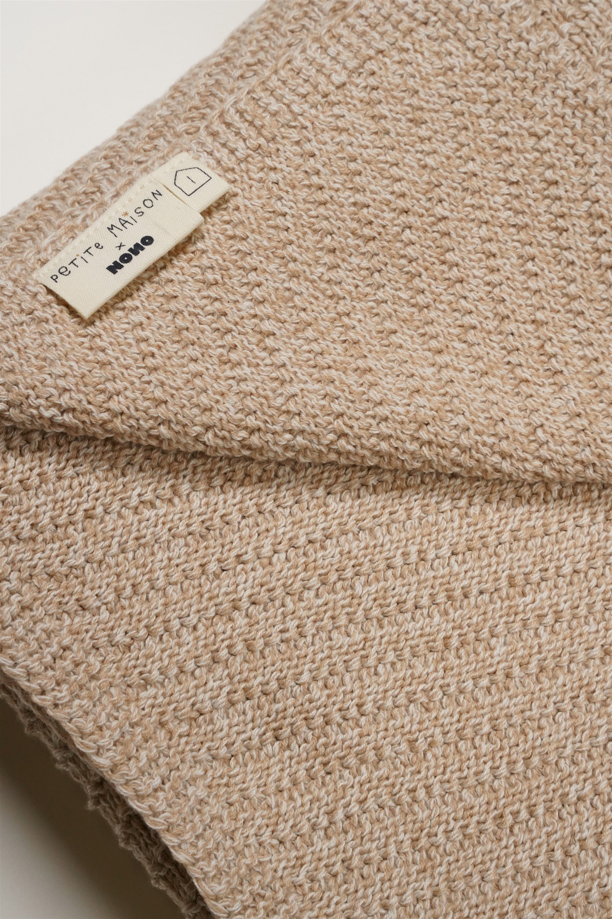 Baby Gebreide Deken 90cmx90cm Oatmeal