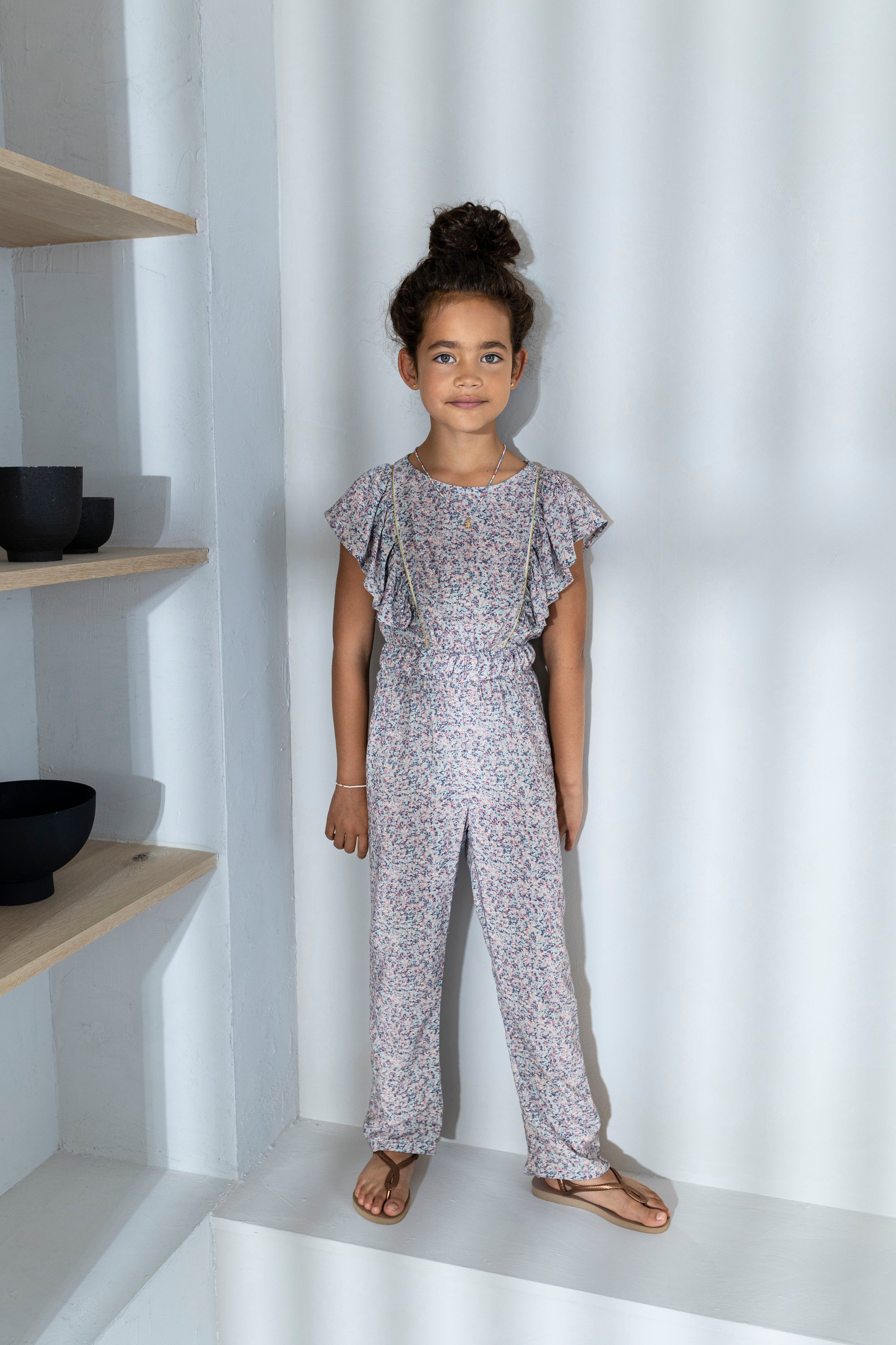 LikeFLO Flo Girls Aop Small Flower Jumpsuit - LikeFlo