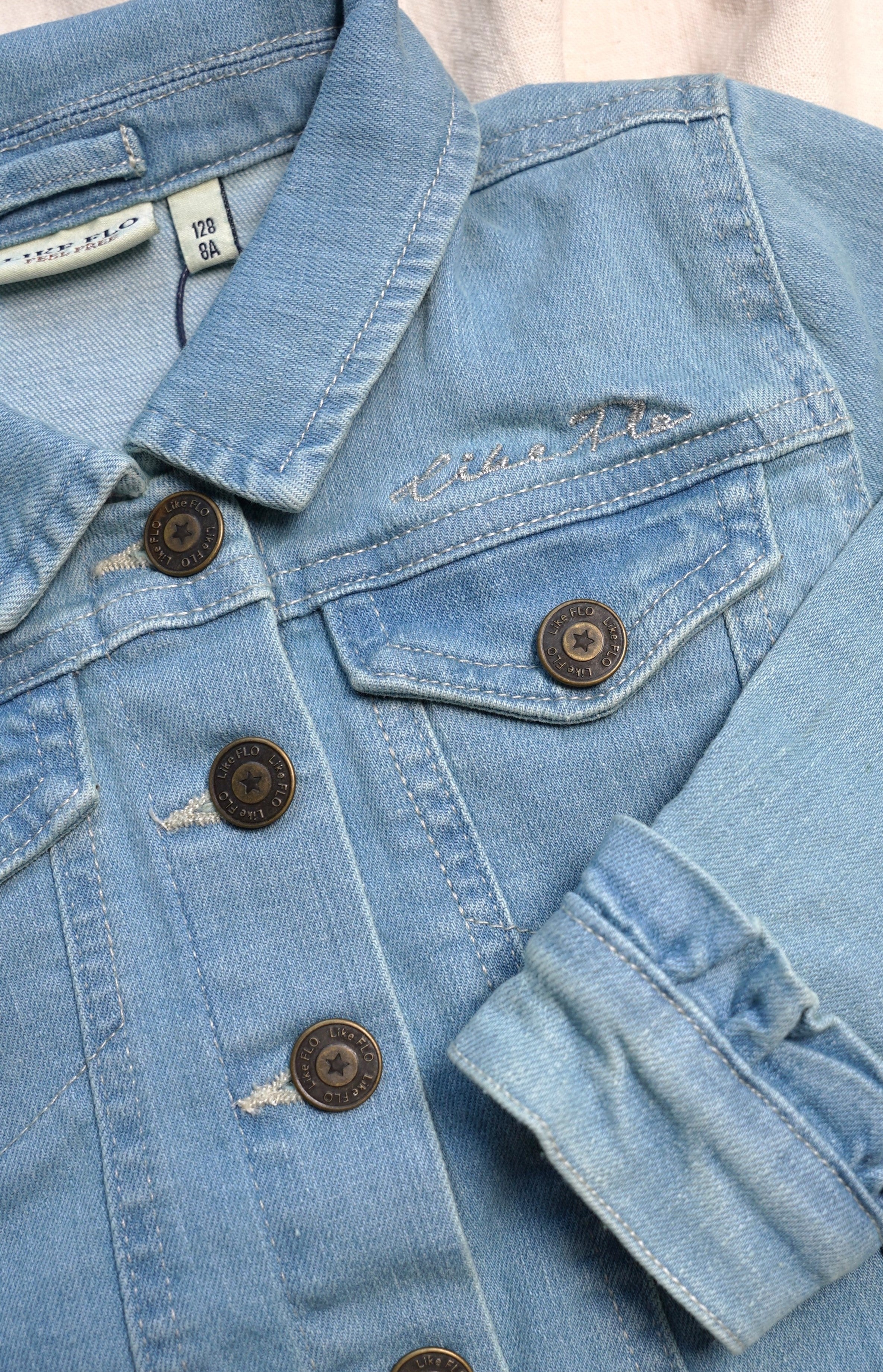 LikeFLO Flo Girls Ls Denim Jacket - LikeFlo