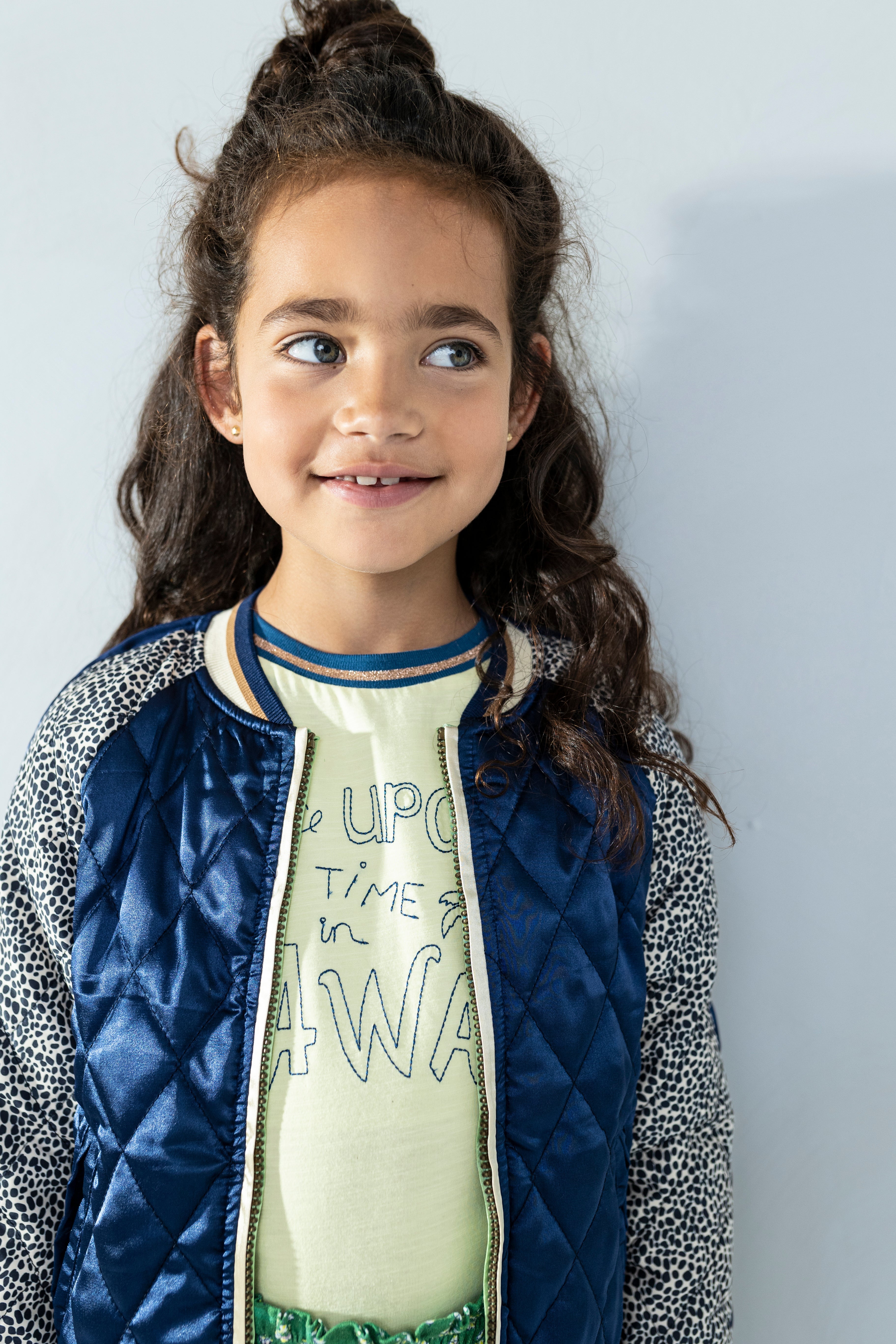 LikeFLO Flo Girls Crepe Jersey Dress With Jersey Top - LikeFlo