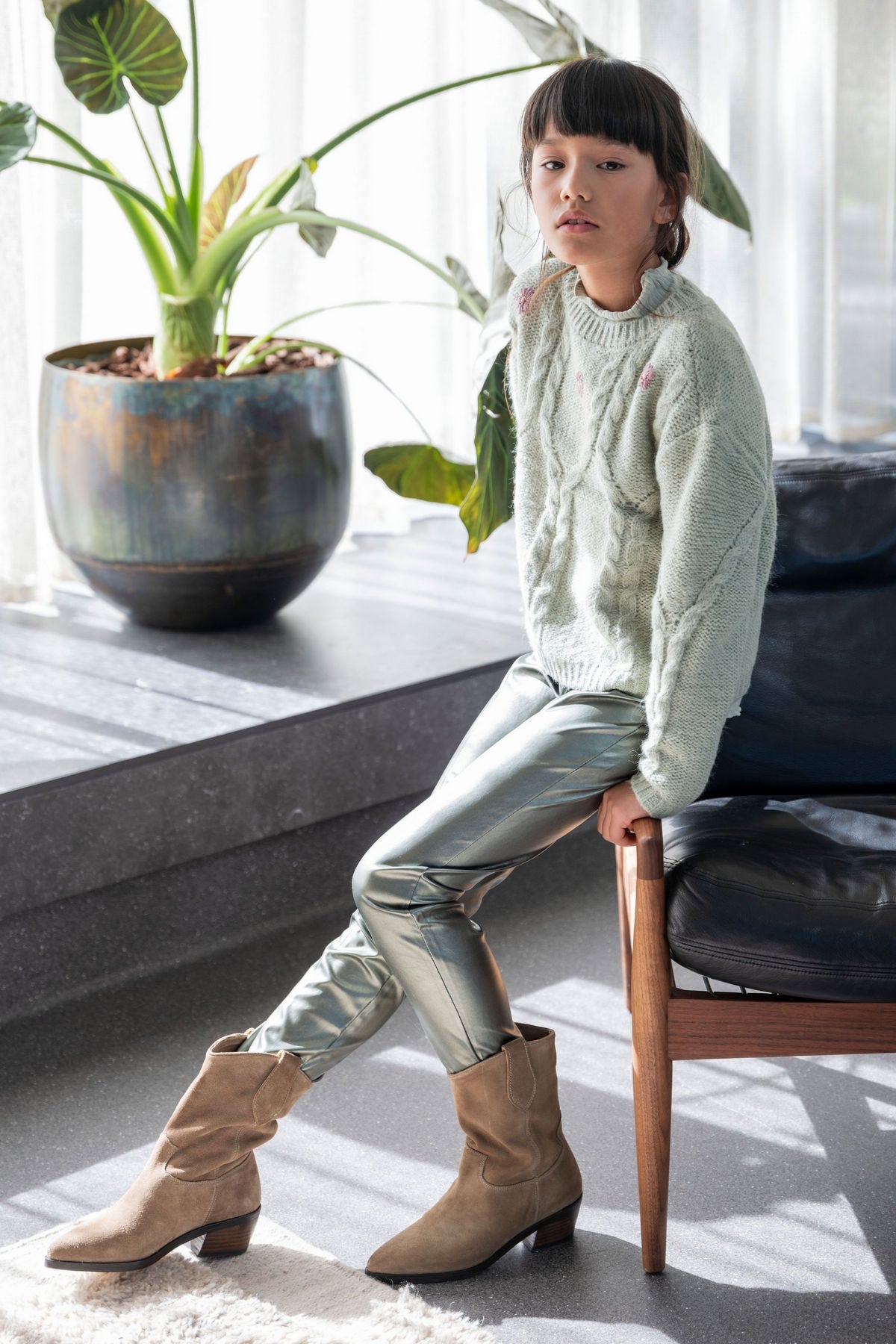 LikeFLO Skinny Fabienne Army Metallic - LikeFlo