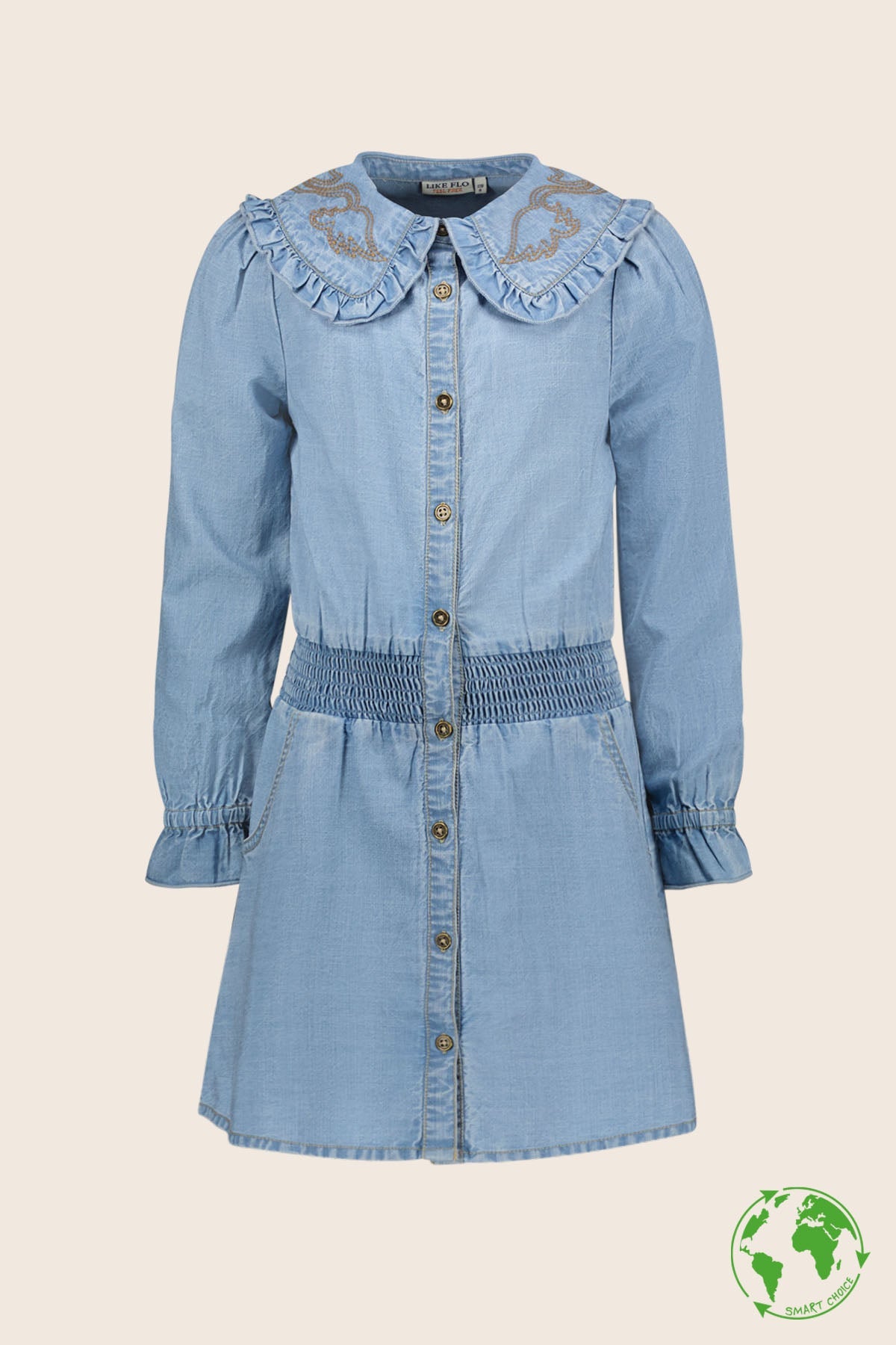 LikeFLO Dress Mila Lt Denim - LikeFlo