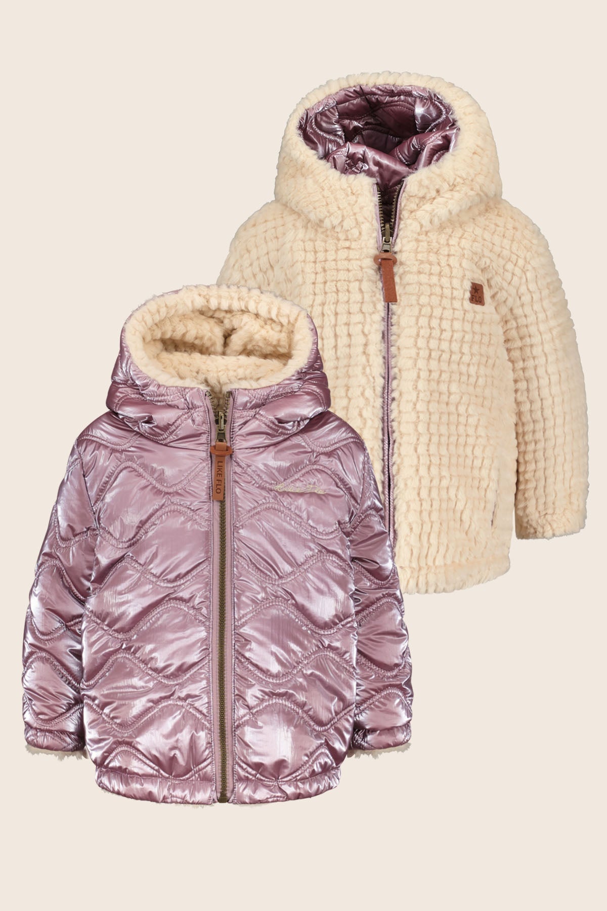 LikeFLO Mini Alissa Mini Flo Reversible Jacket Lavendel - LikeFlo