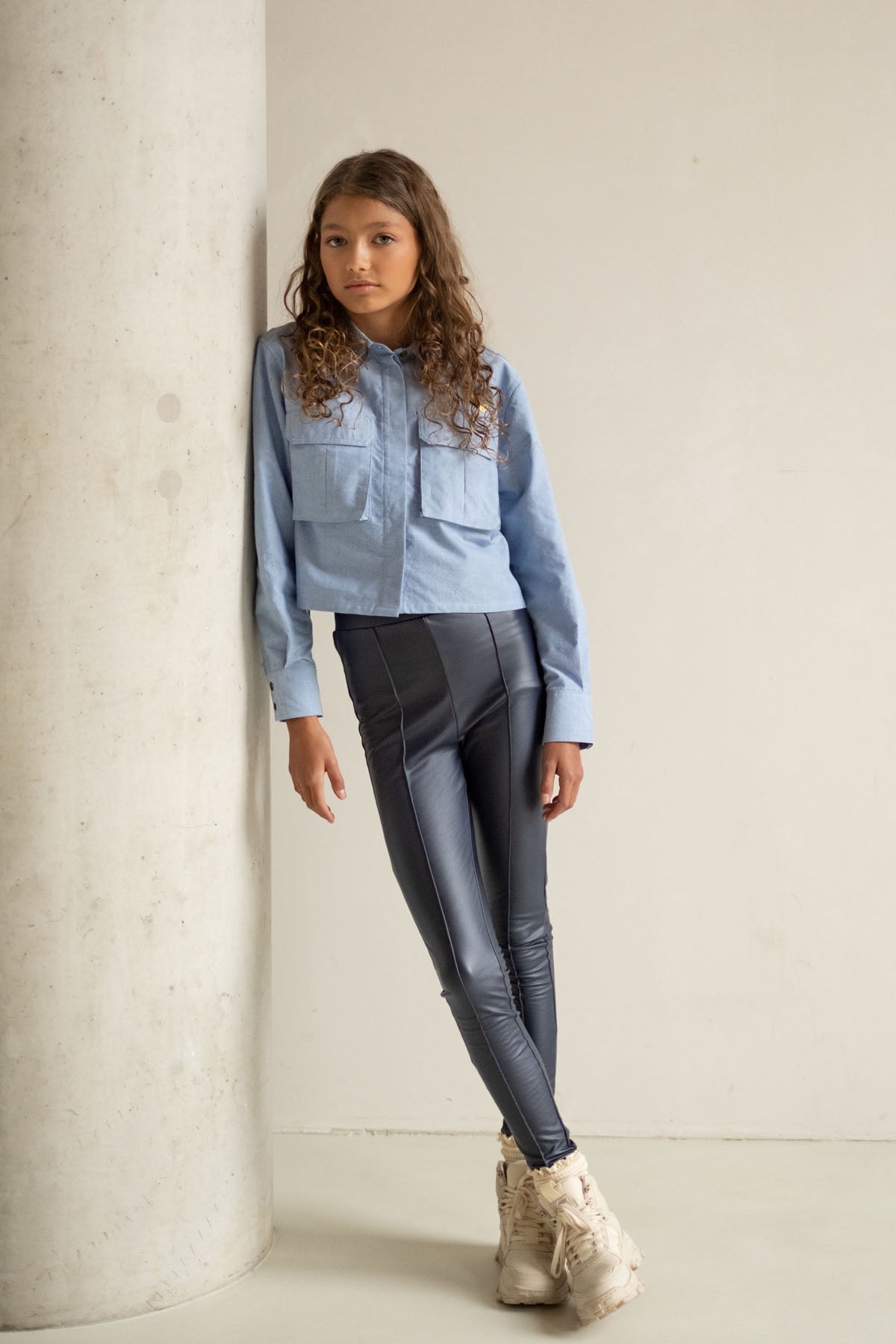 Like Flo Blouse Cassy Denim