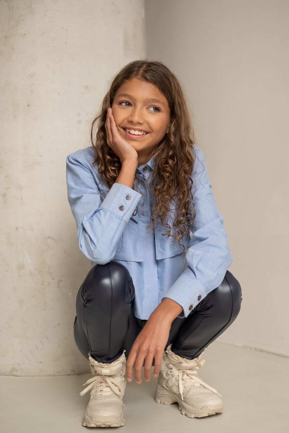 Like Flo Blouse Cassy Denim