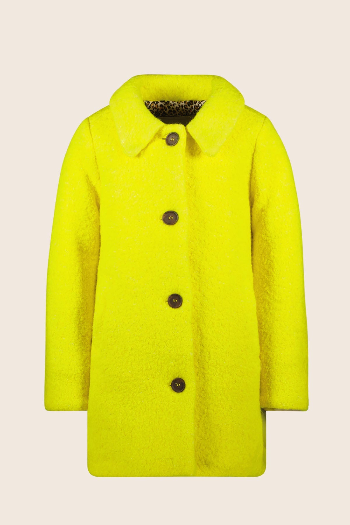 LikeFLO Girls Amber Flo Girls Wool Midi Jacket Lemon - LikeFlo