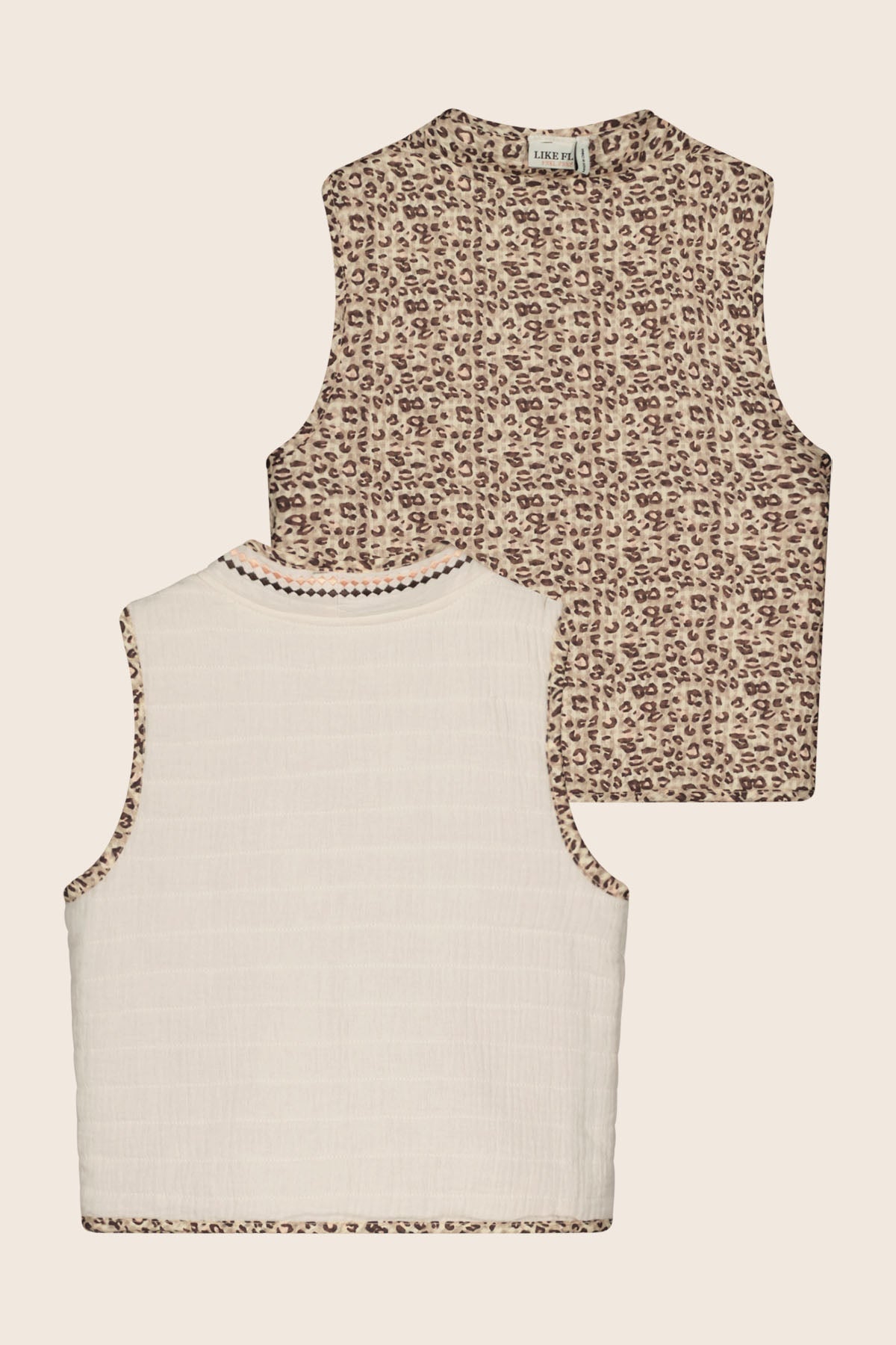 Like FLO Daisy Weste Peachy Leopard