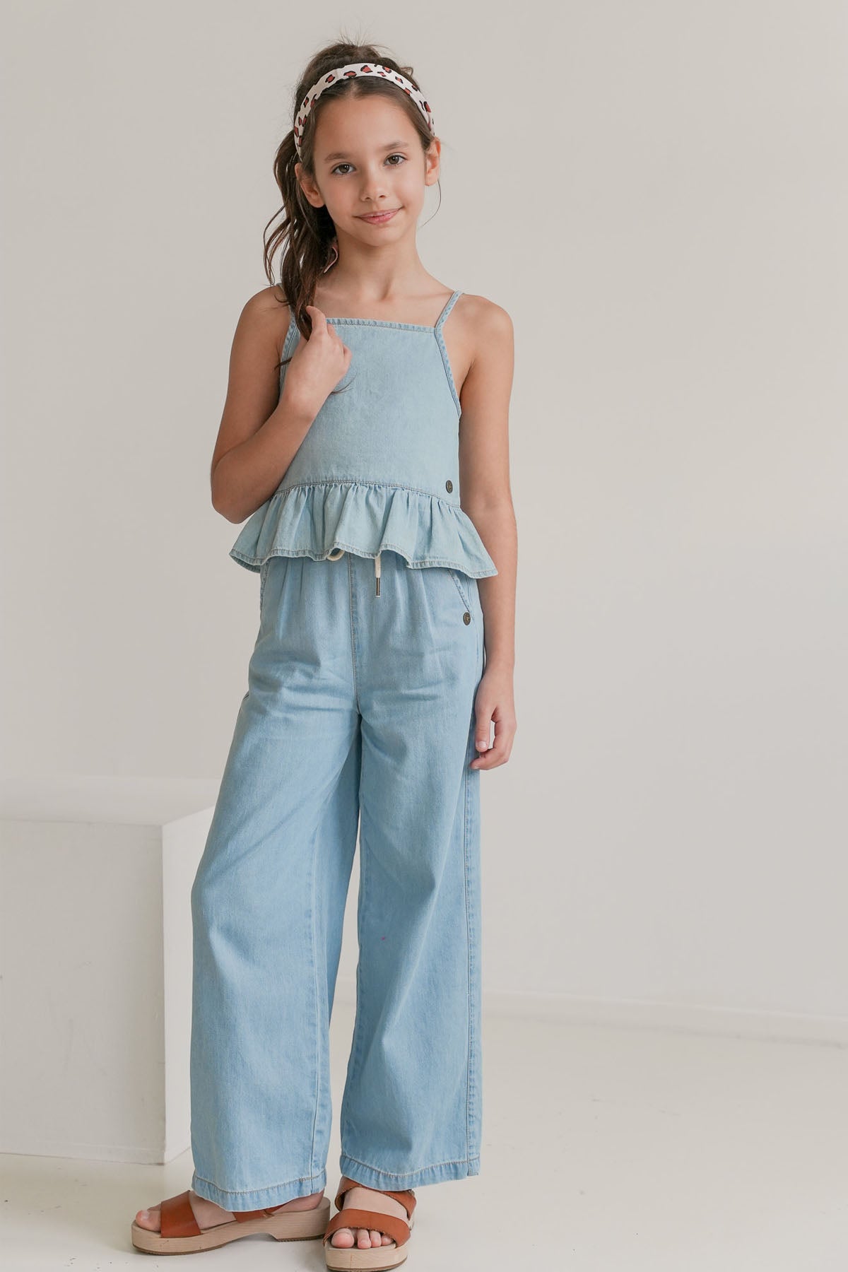 Like FLO Fleur Pants Lt denim