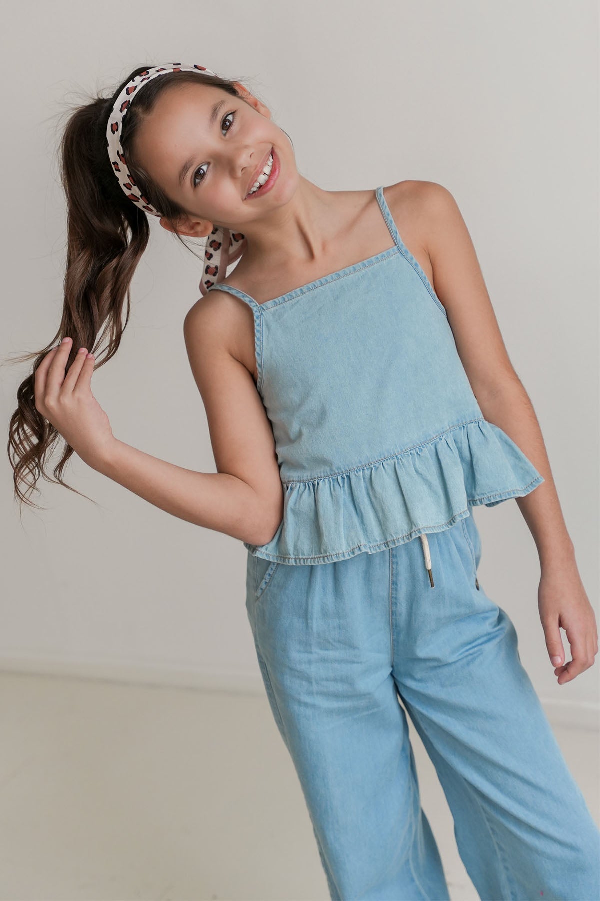 Like FLO Fleur Pants Lt denim