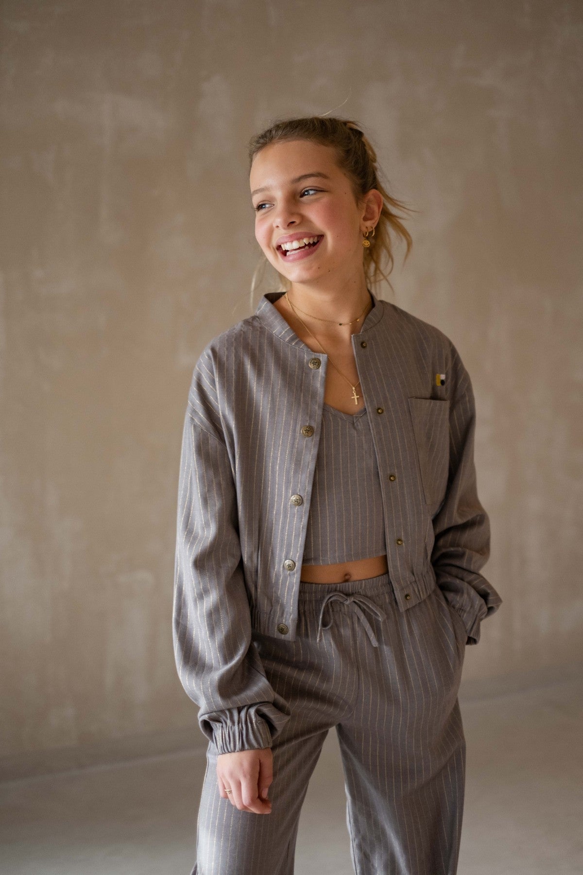 Like Flo Chilly blouse Grey