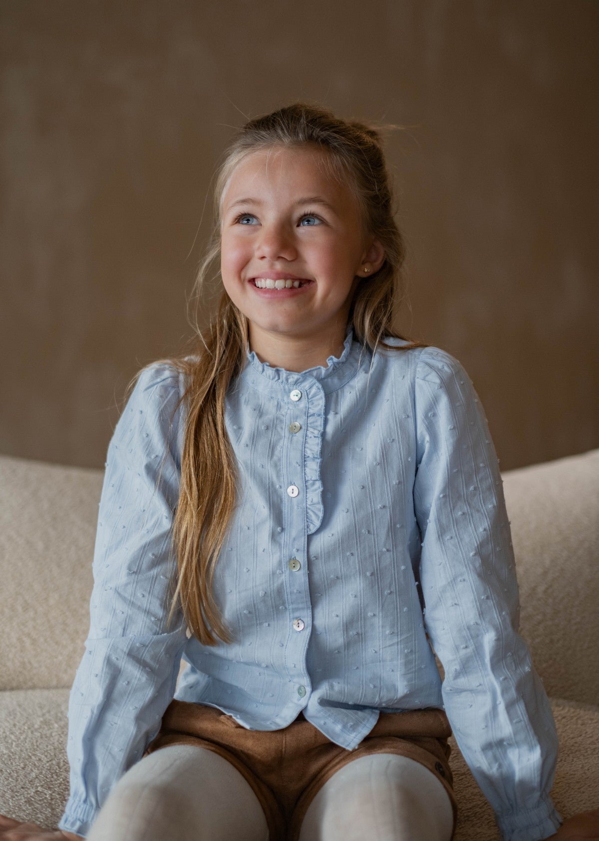 Like Flo Cleo blouse Ice blue