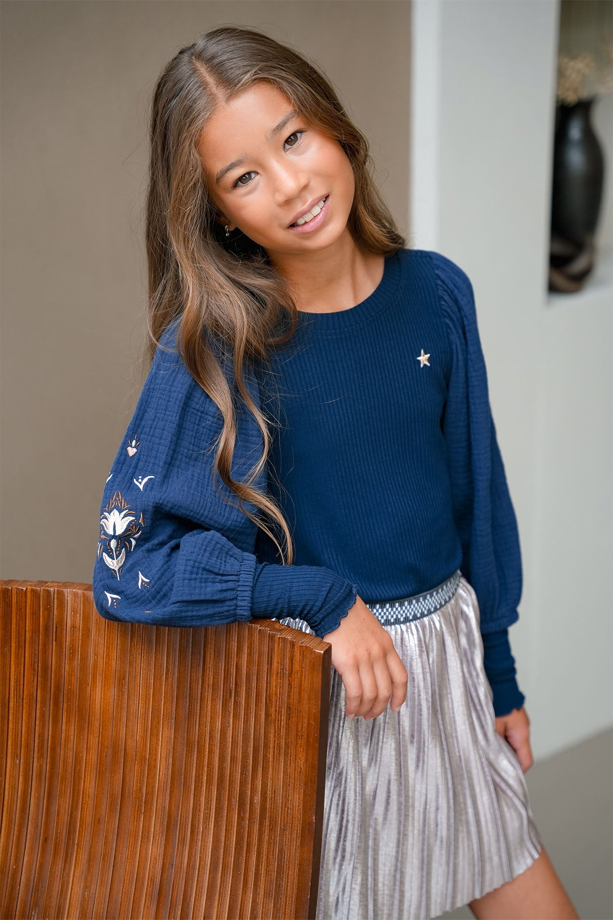 Like Flo Eloise top Navy