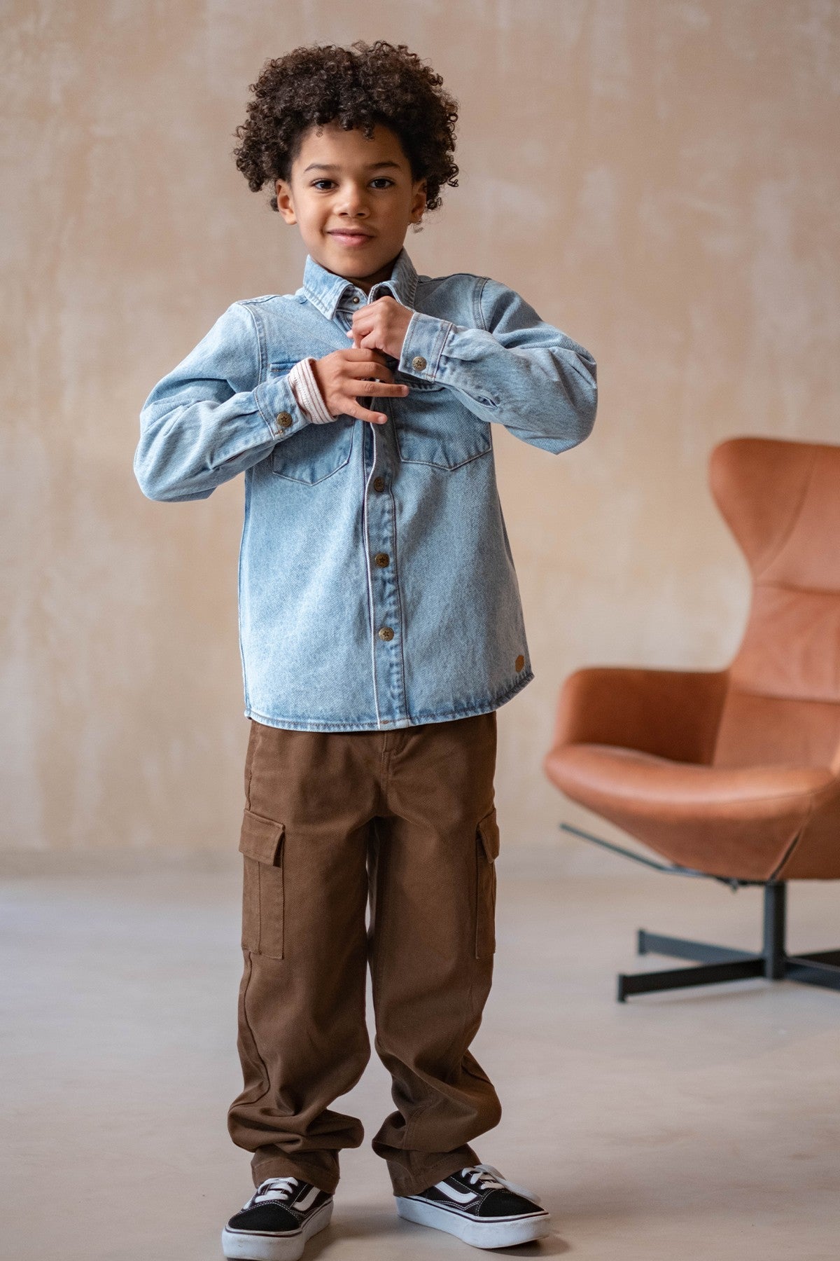 Like Flo Charlies blouse lt denim