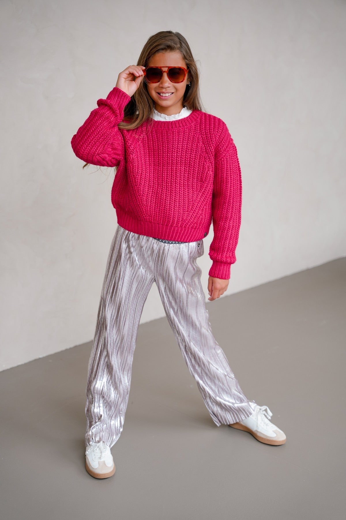Like Flo Djuna sweater Raspberry