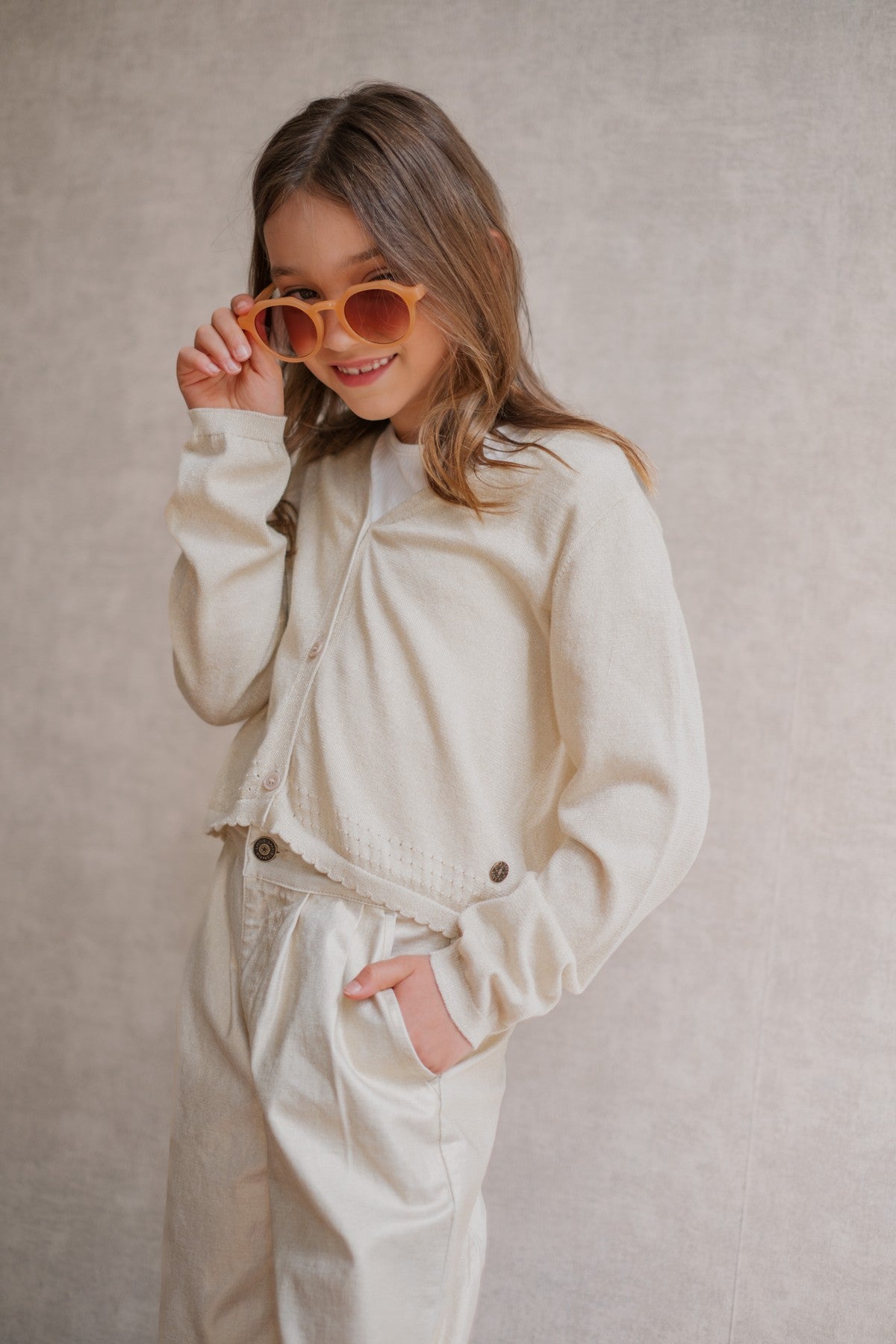 Like Flo Derby Sweater Off white