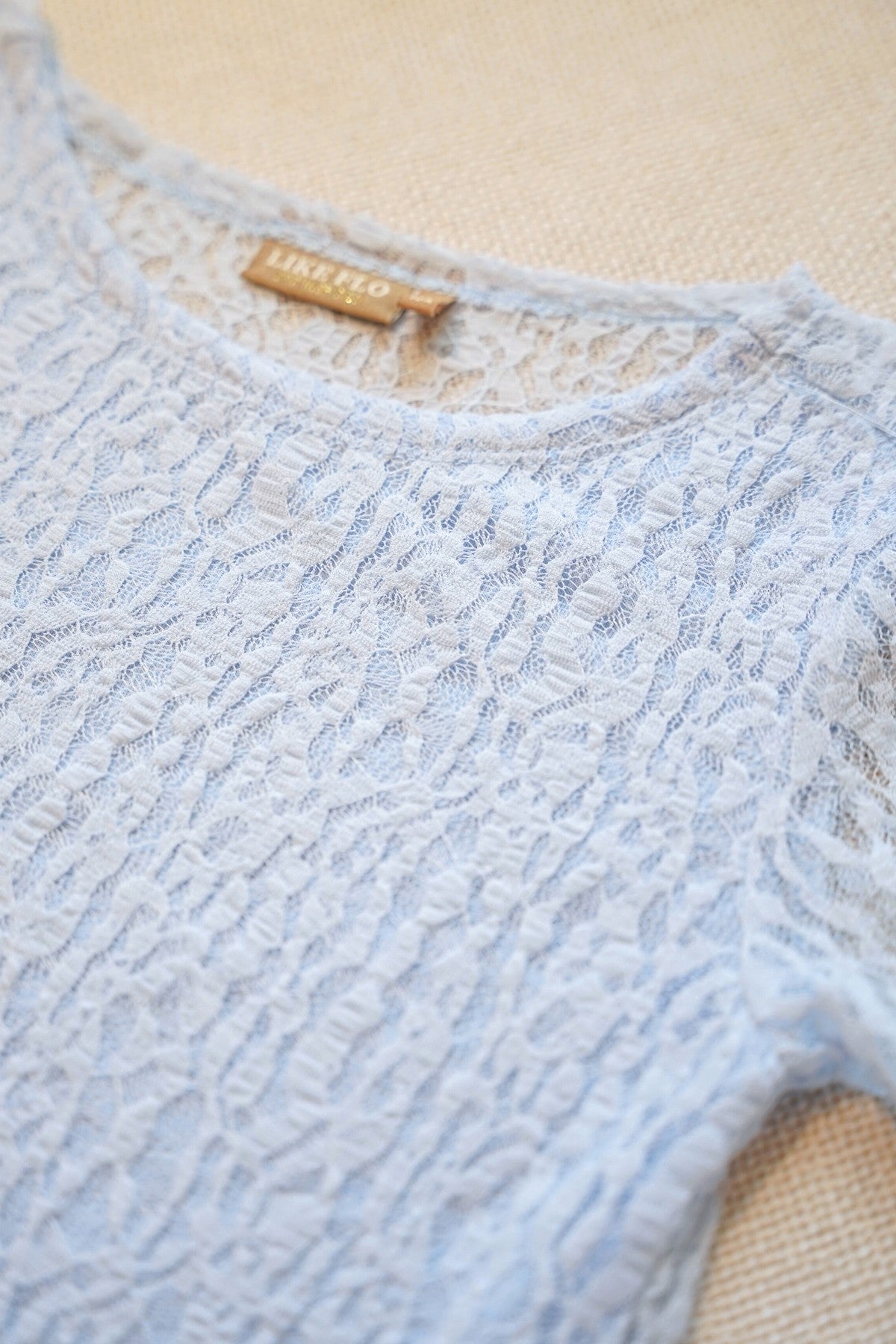 Like Flo Vienna Top Ice blue