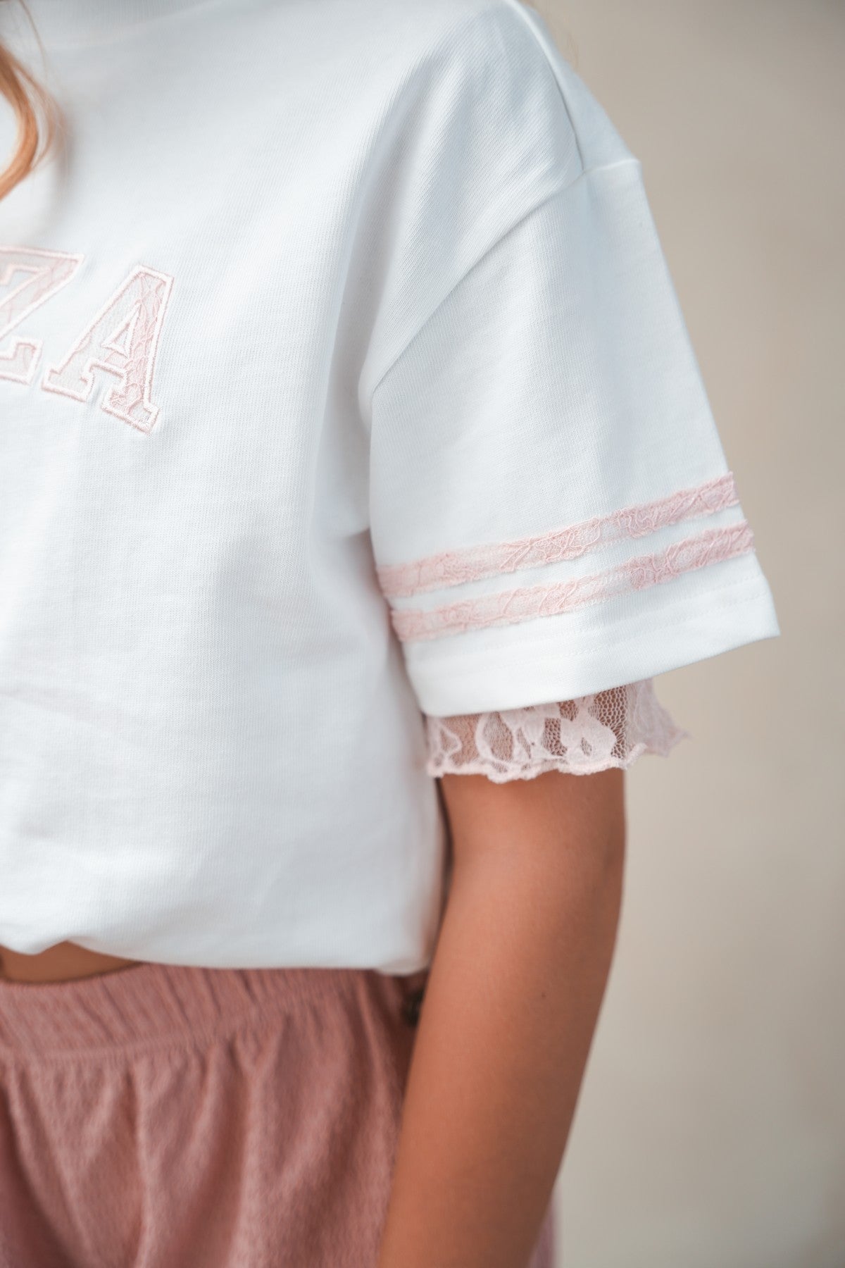 Like Flo Vienna Top Lt pink