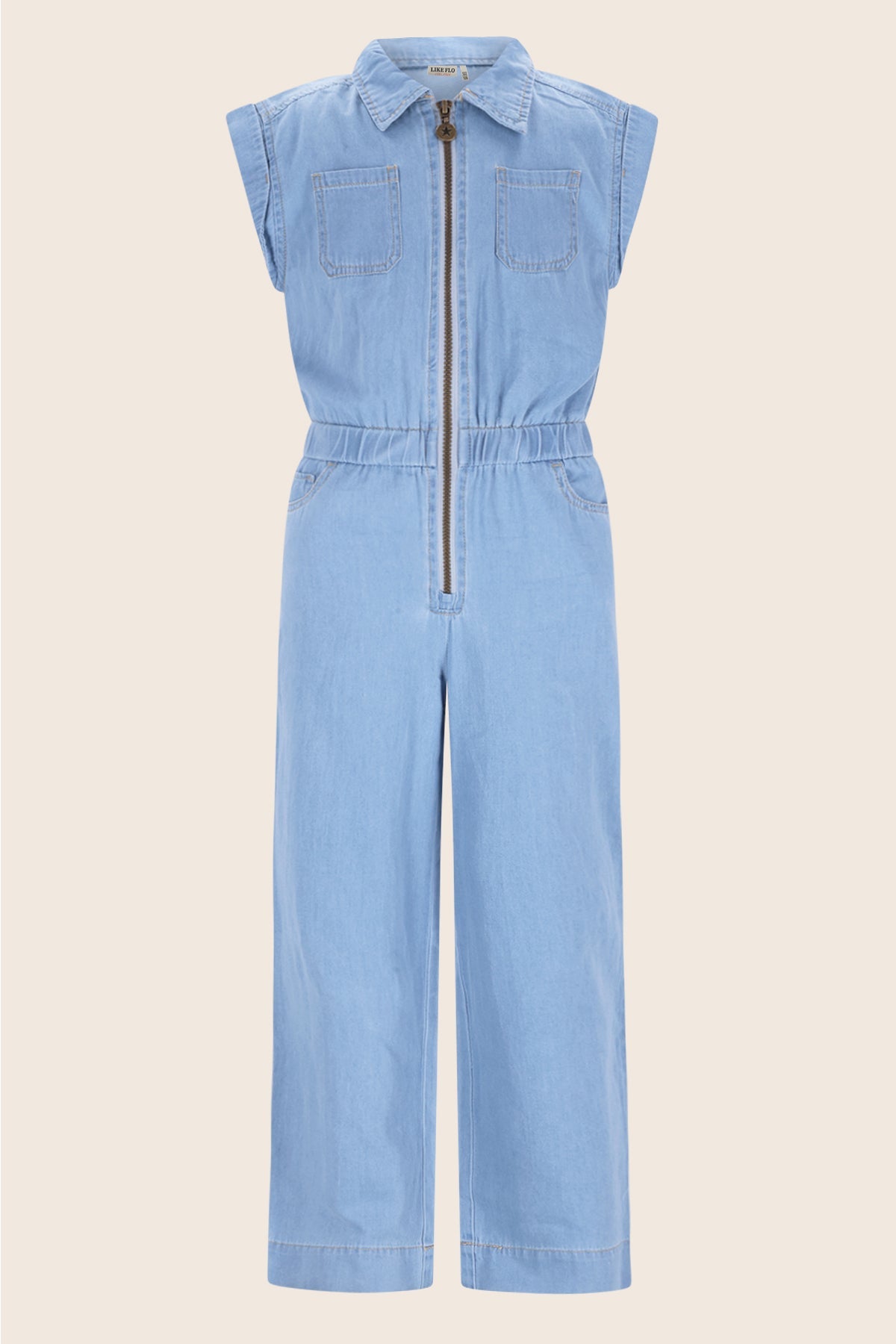 Like Flo Like Flo Bodi Jumpsuit lt denim