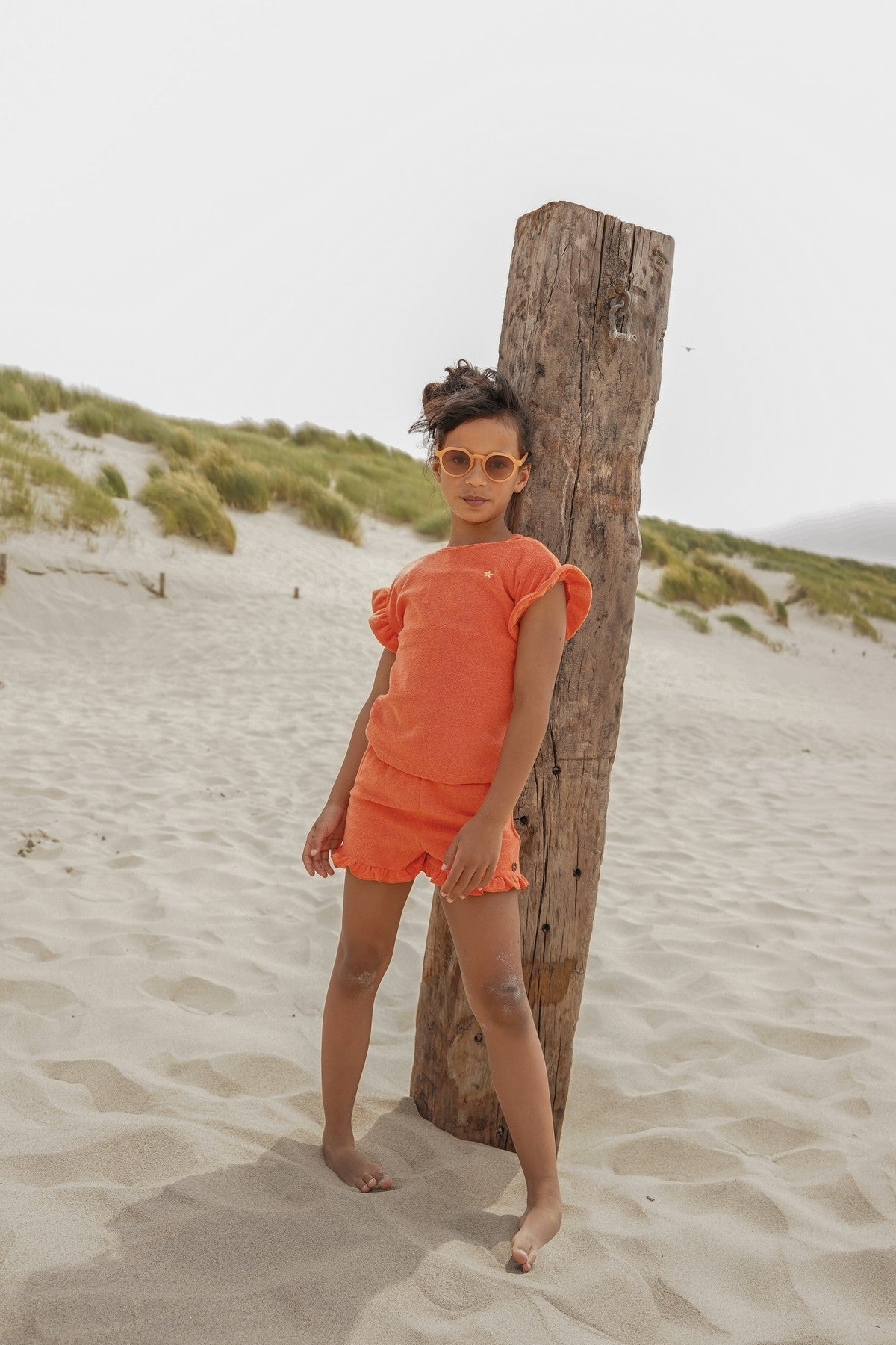 Like Flo Faje Shorts Orange