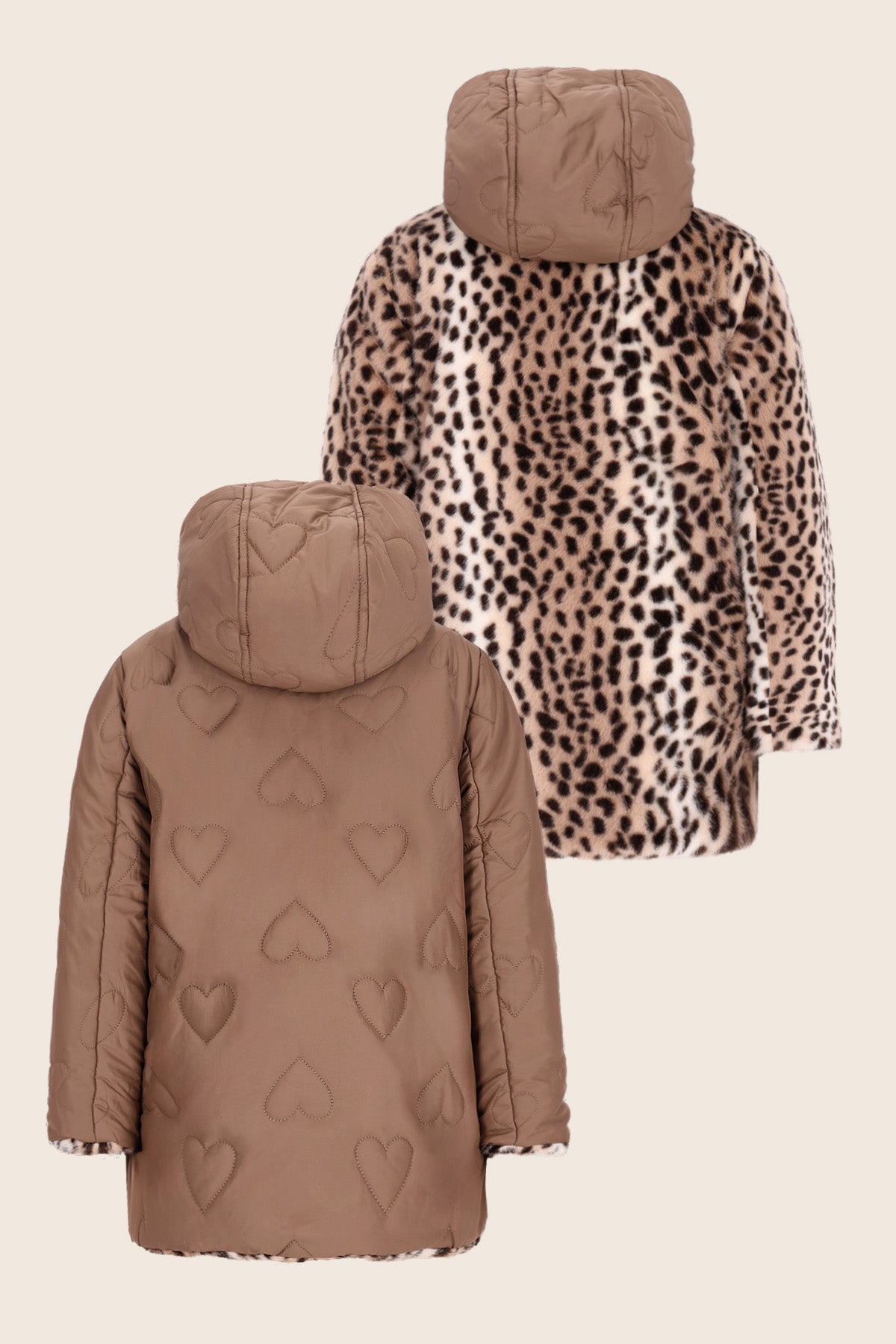 LikeFlo Anna Reversible Jacket Donkerbruin