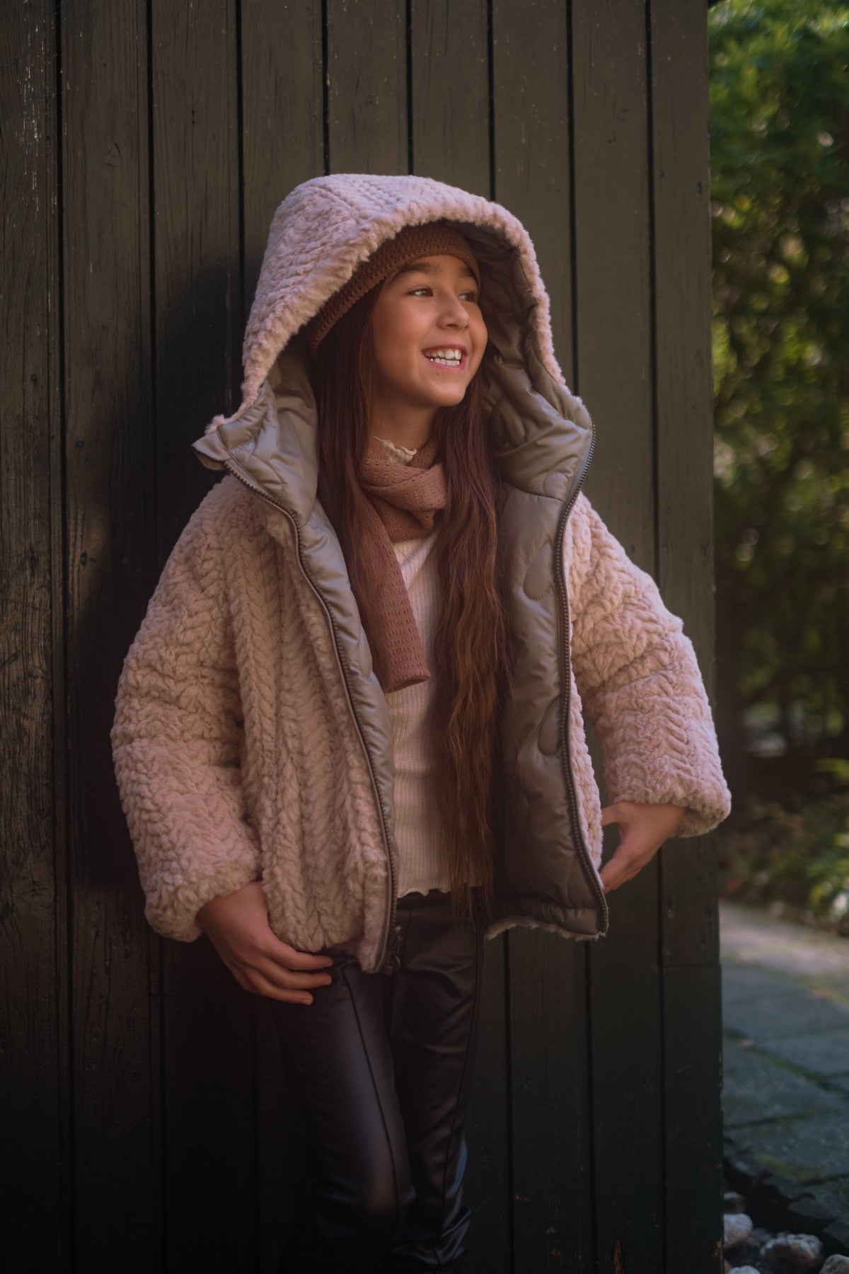 Like Flo Aimee Reversible Jacket Donkergroen