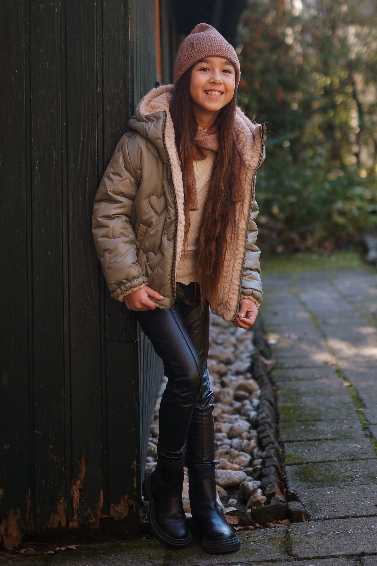 Like Flo Aimee Reversible Jacket Donkergroen