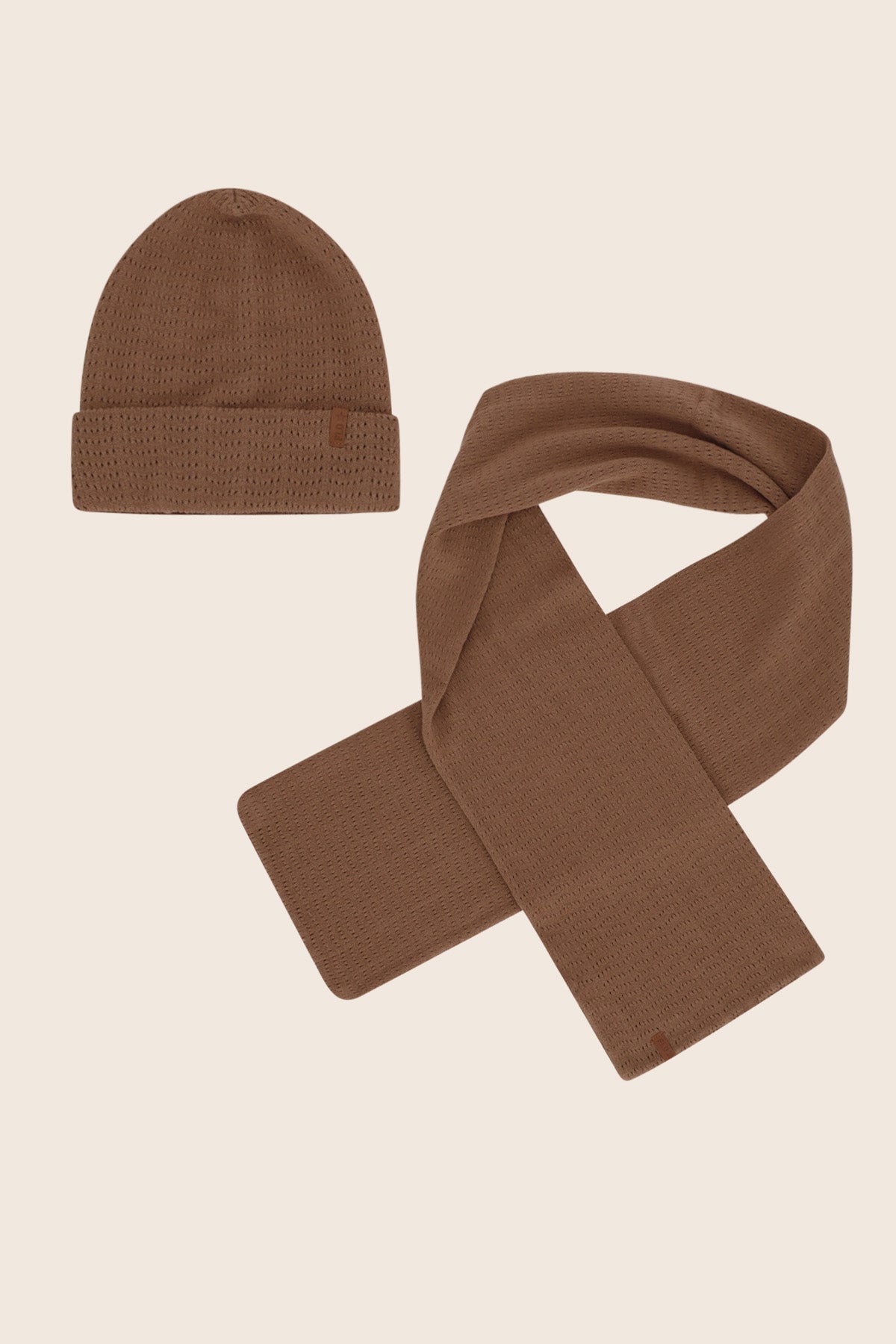 Like Flo Nomée Hat + Scarf Bruin