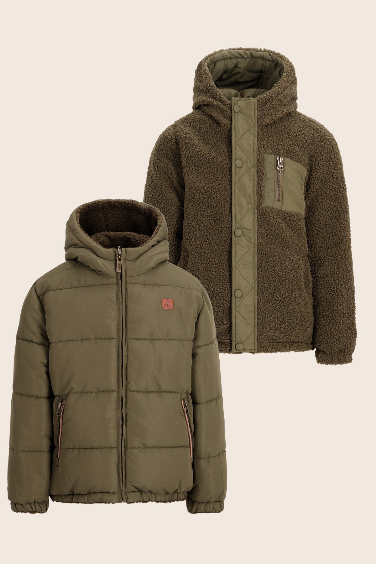 LikeFlo Albon Reversible Jacket Donkergroen