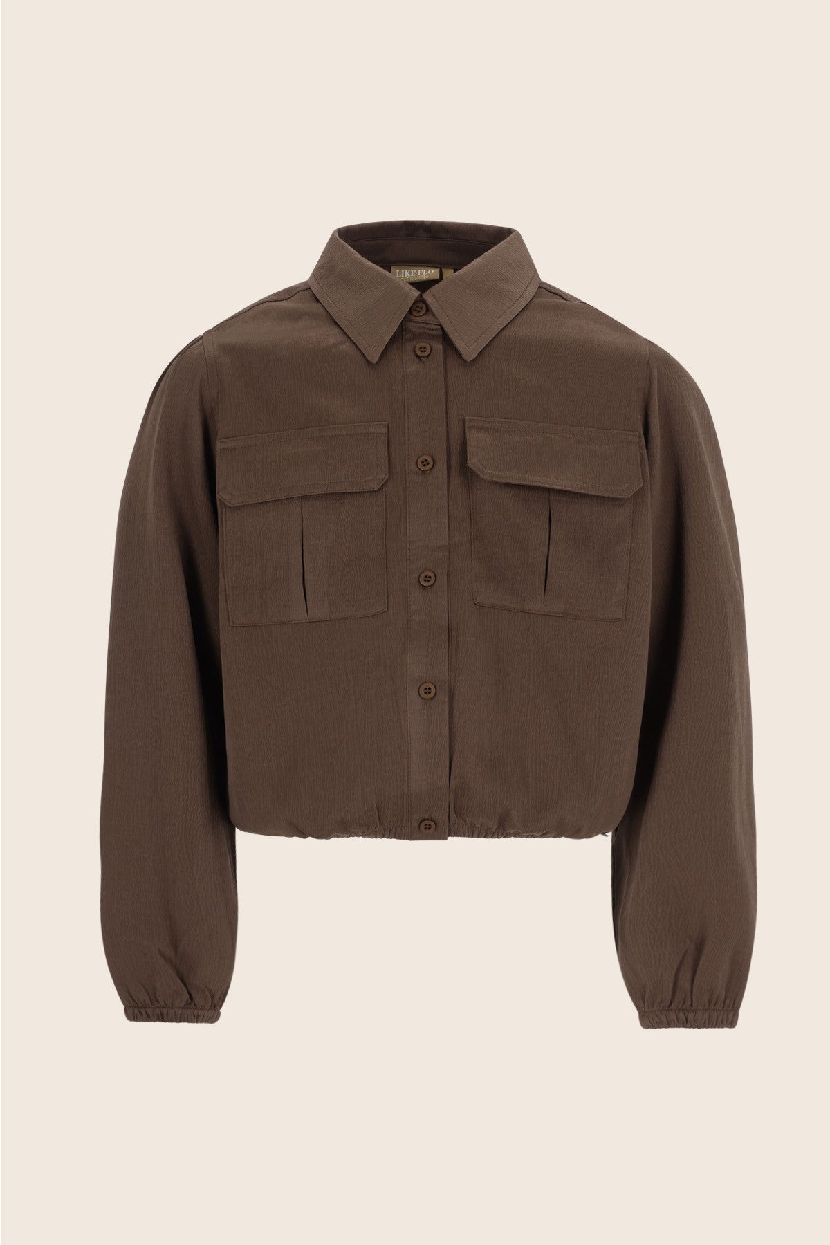Like Flo Candy Blouse Donkerbruin