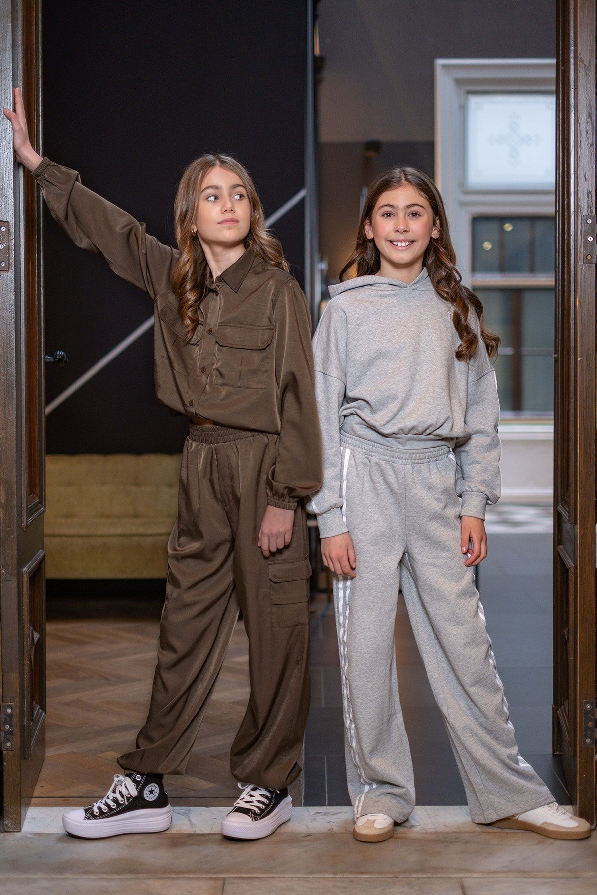 Like Flo Felur Pants Grijsmelange
