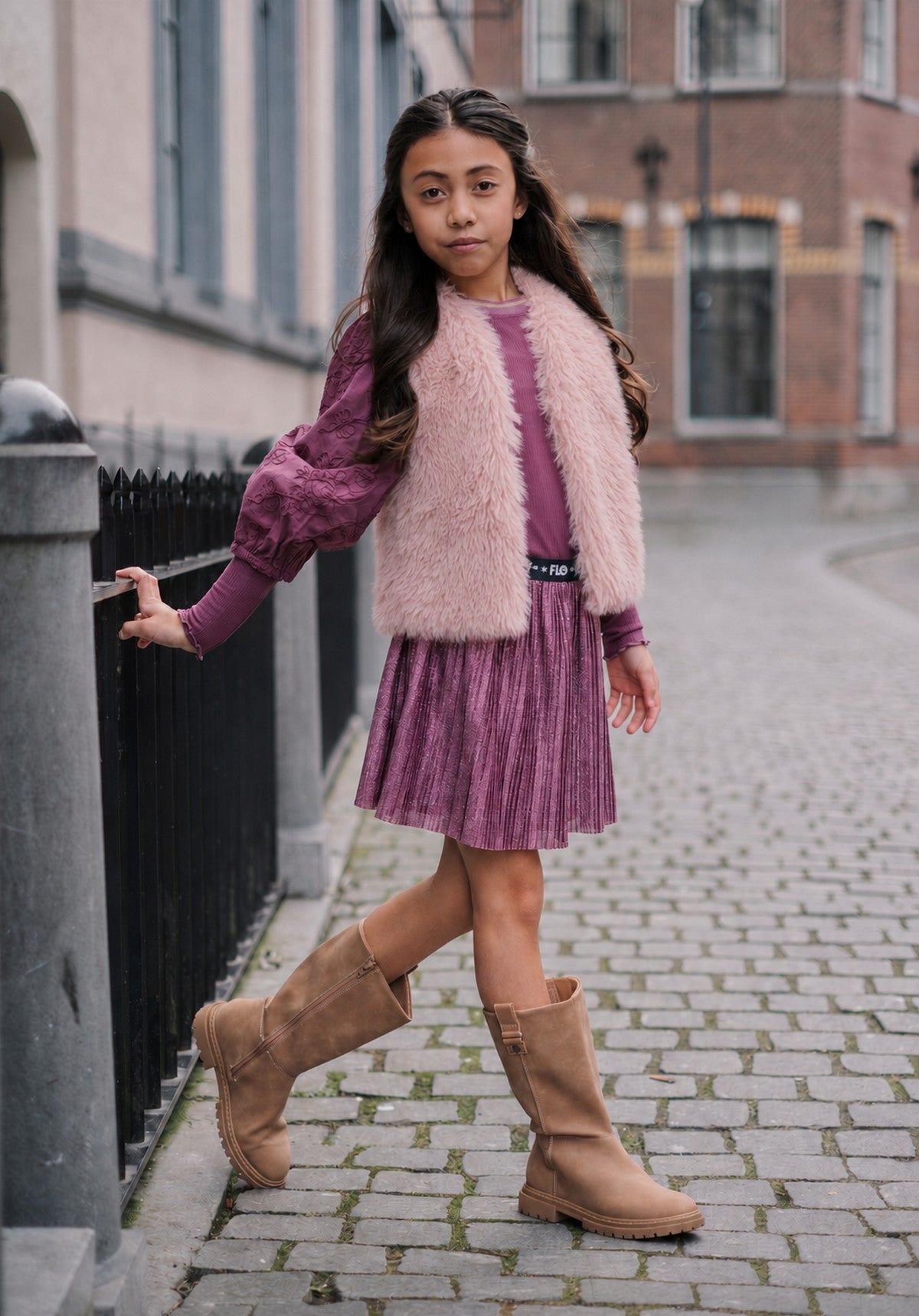 Like Flo Eloise Top Donkerpaars