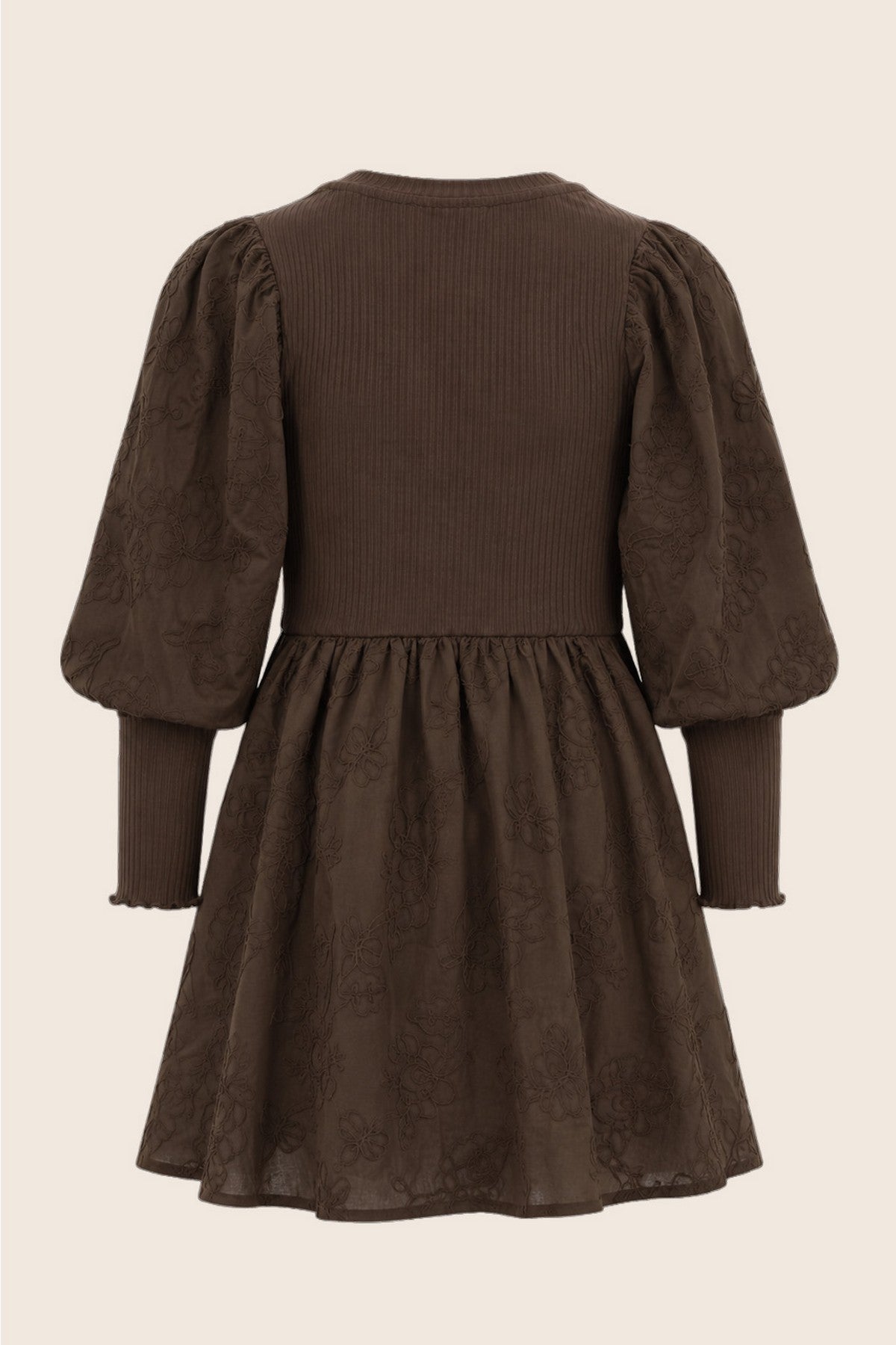Like Flo Maddy Dress Donkerbruin
