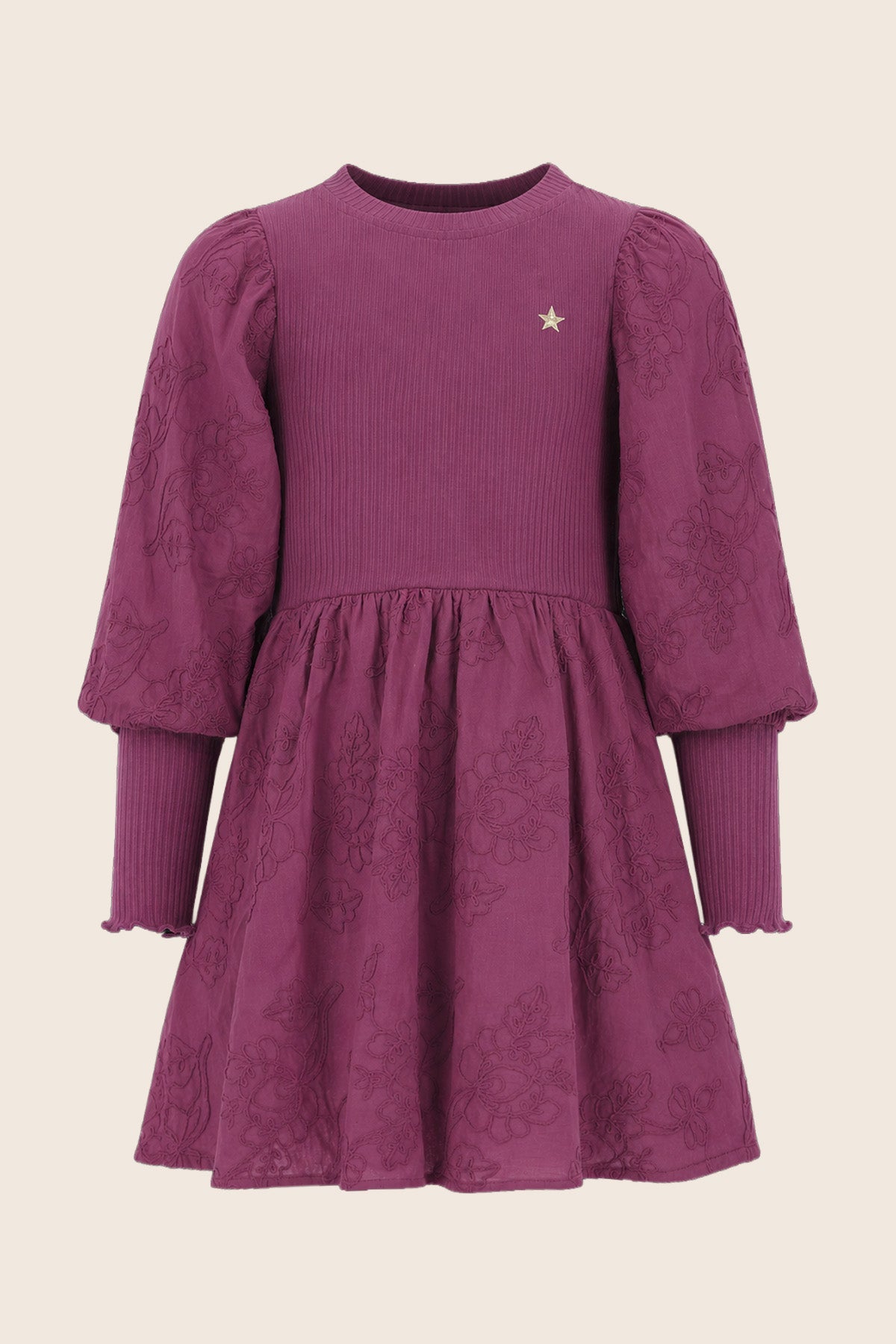 Like Flo Maddy Dress Donkerpaars